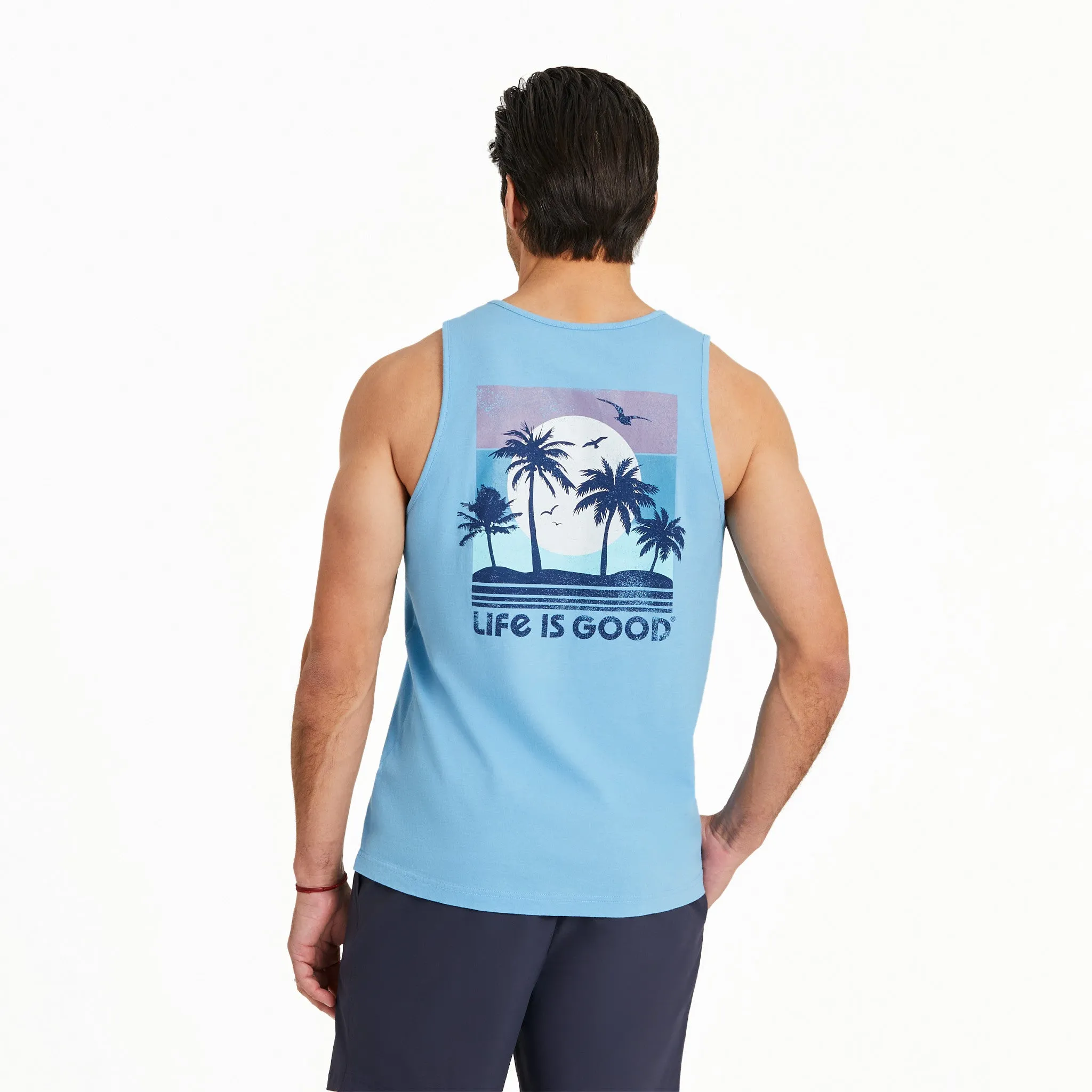 Men's Beachy Palms Crusher-LITE Tank Life is Good