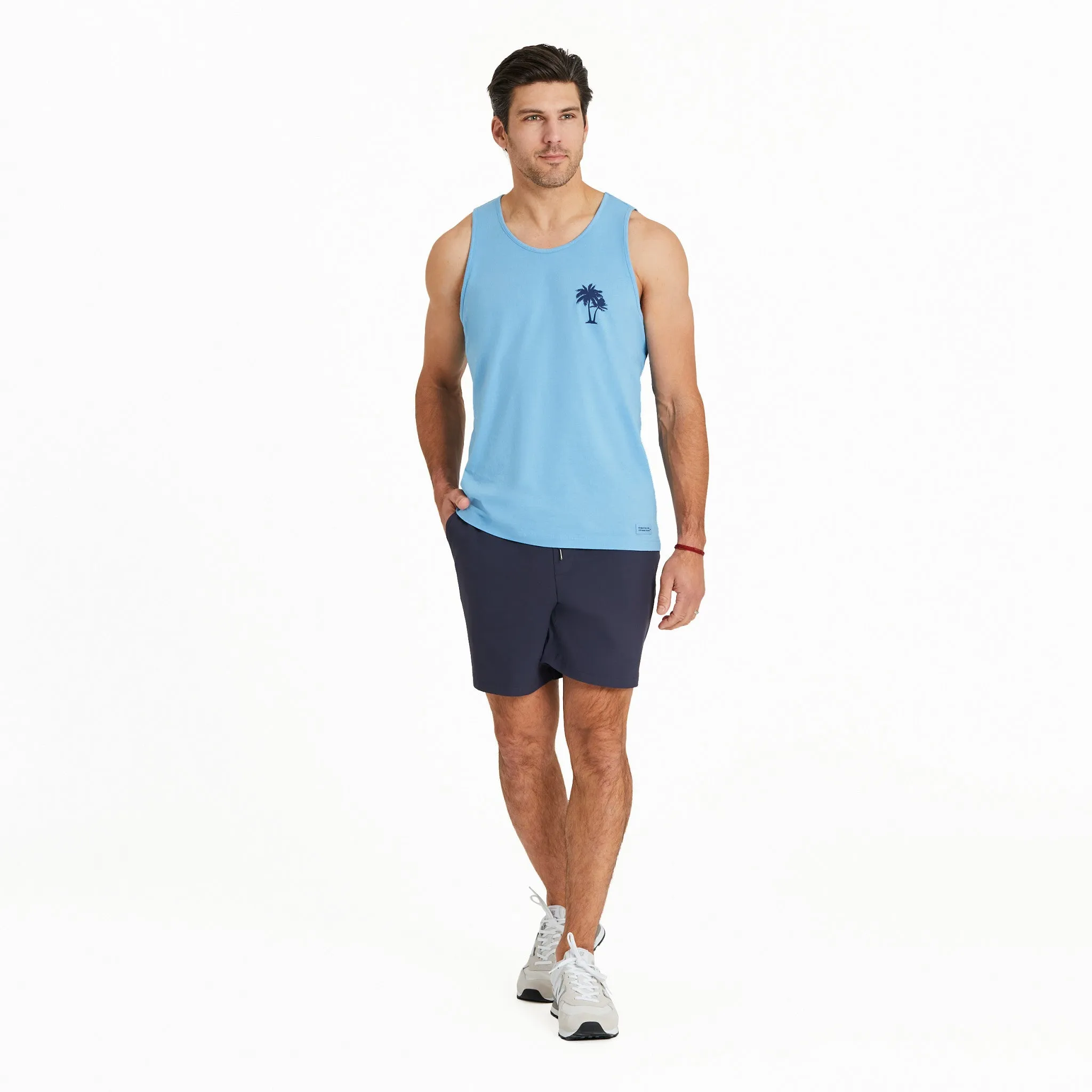 Men's Beachy Palms Crusher-LITE Tank Life is Good