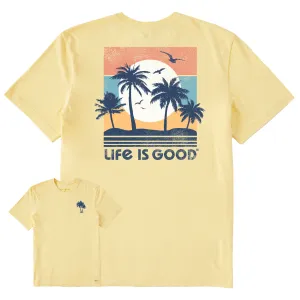 Men's Beachy Palms Short Sleeve Crusher Tee Life is Good