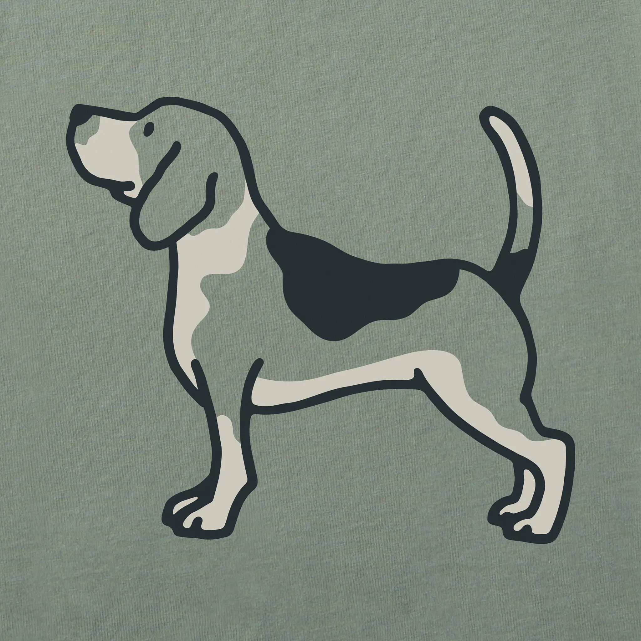 Men's Beagle Short Sleeve Tee Life is Good