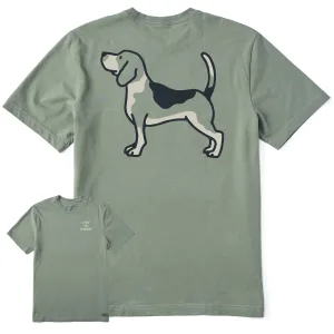 Men's Beagle Short Sleeve Tee Life is Good