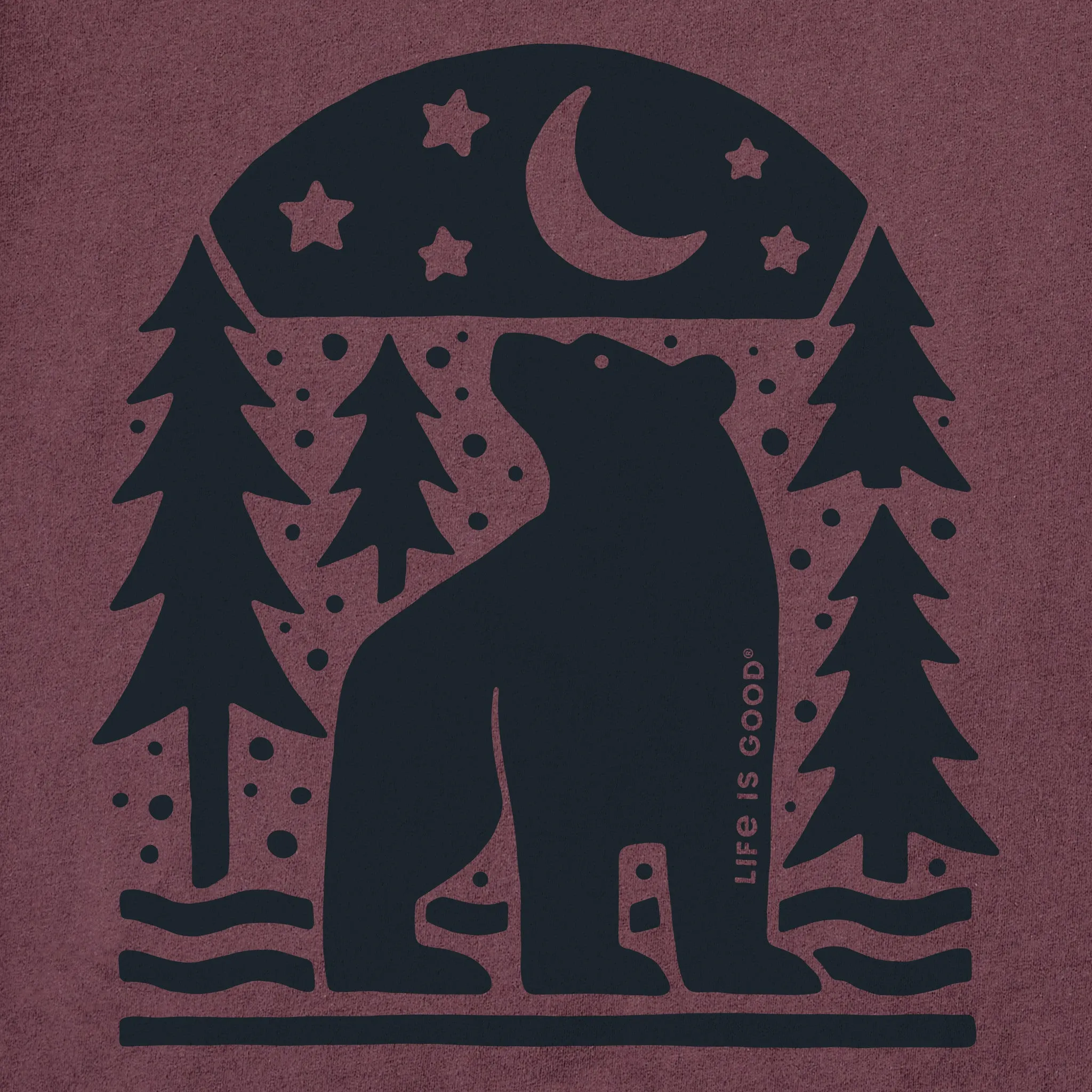 Men's Bear in the Woods Short Sleeve Crusher Tee Life is Good