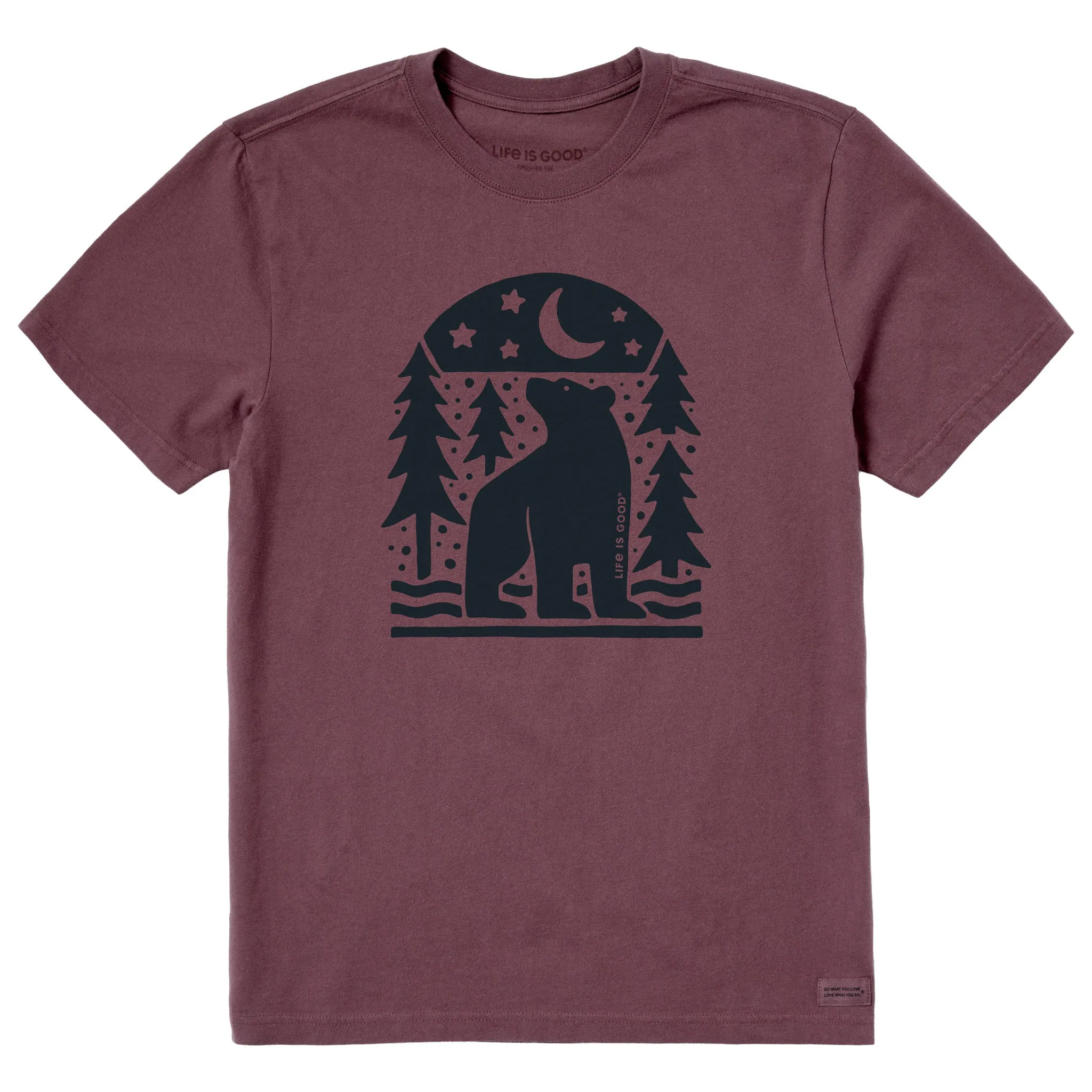 Men's Bear in the Woods Short Sleeve Crusher Tee Life is Good
