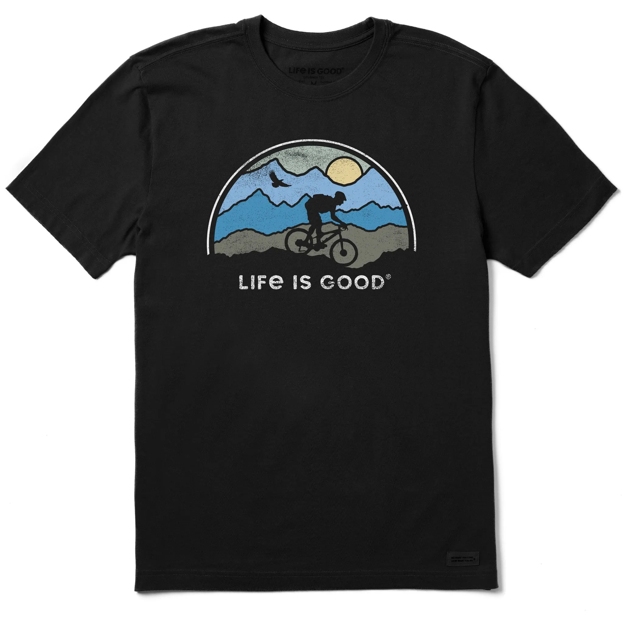 Men's Beautiful Biking Short Sleeve Tee Life is Good