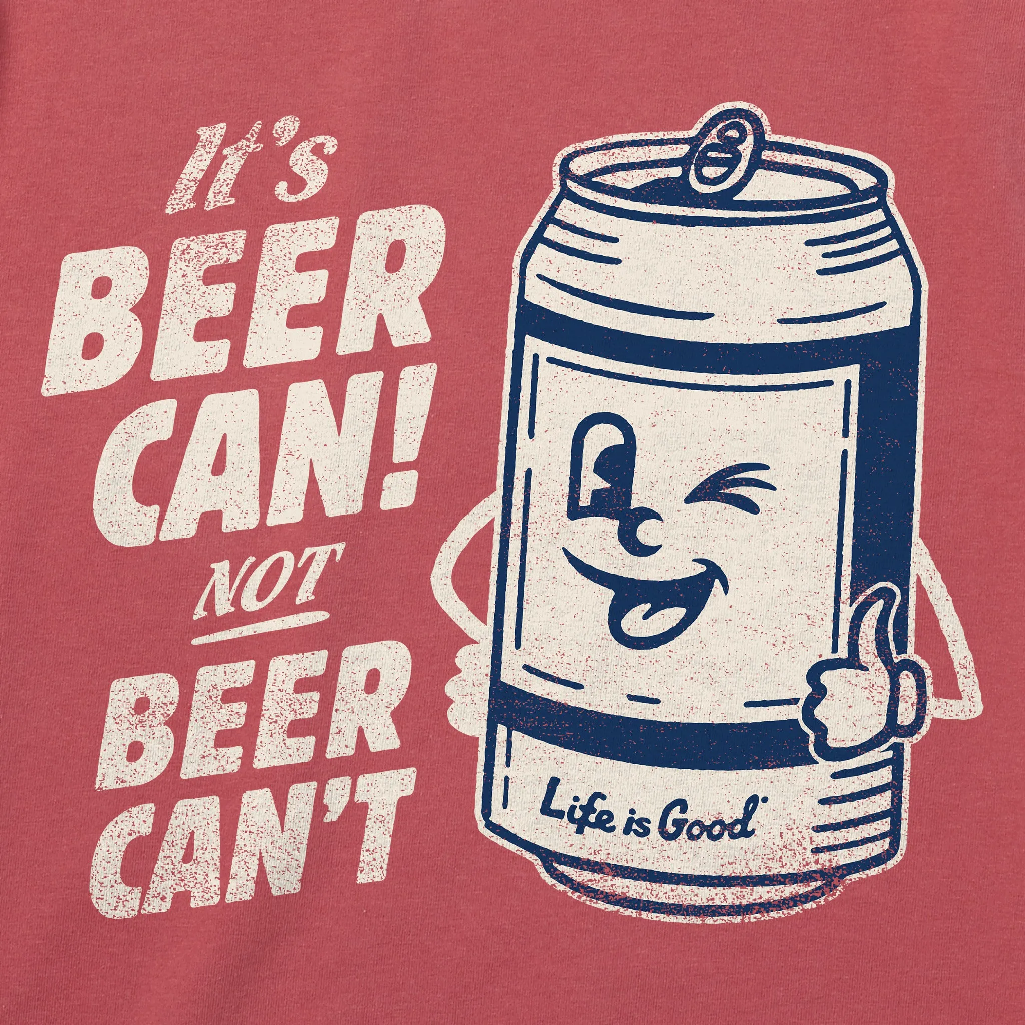 Men's Beer Can Short Sleeve Tee Life is Good