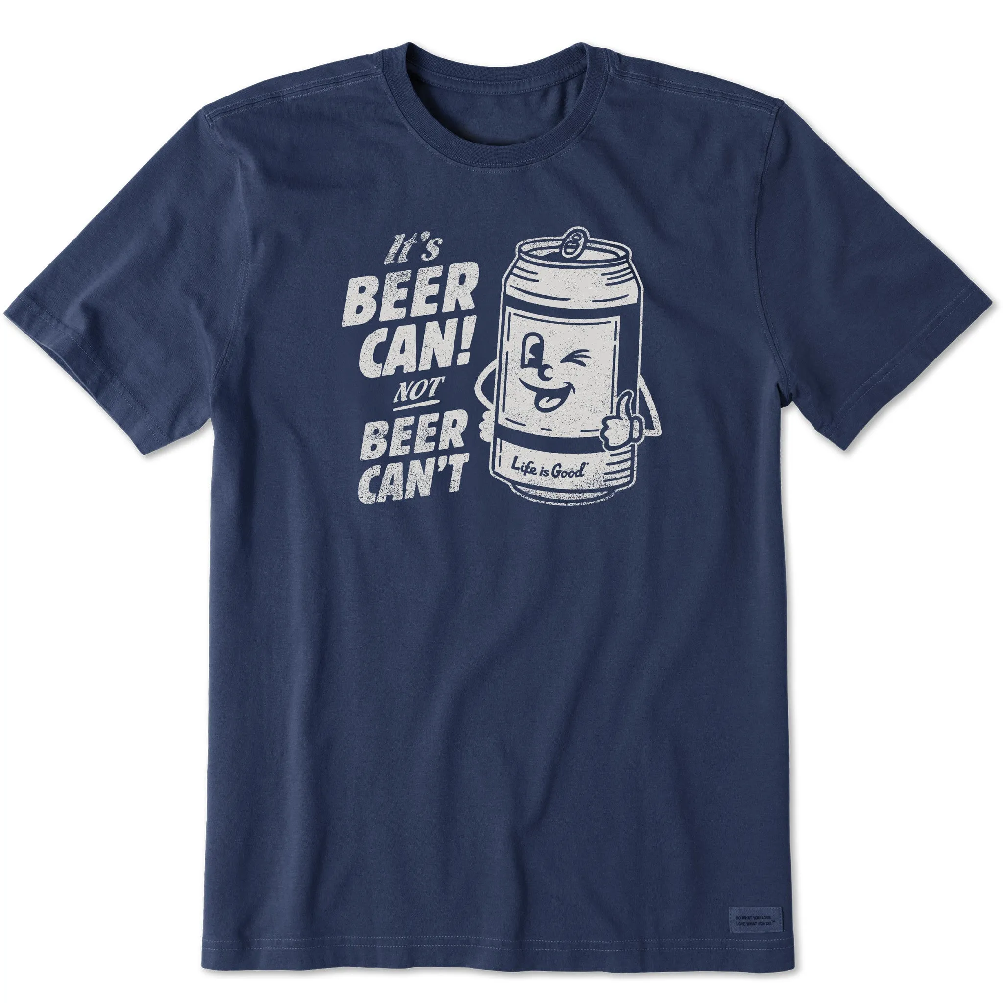 Men's Beer Can Short Sleeve Tee Life is Good