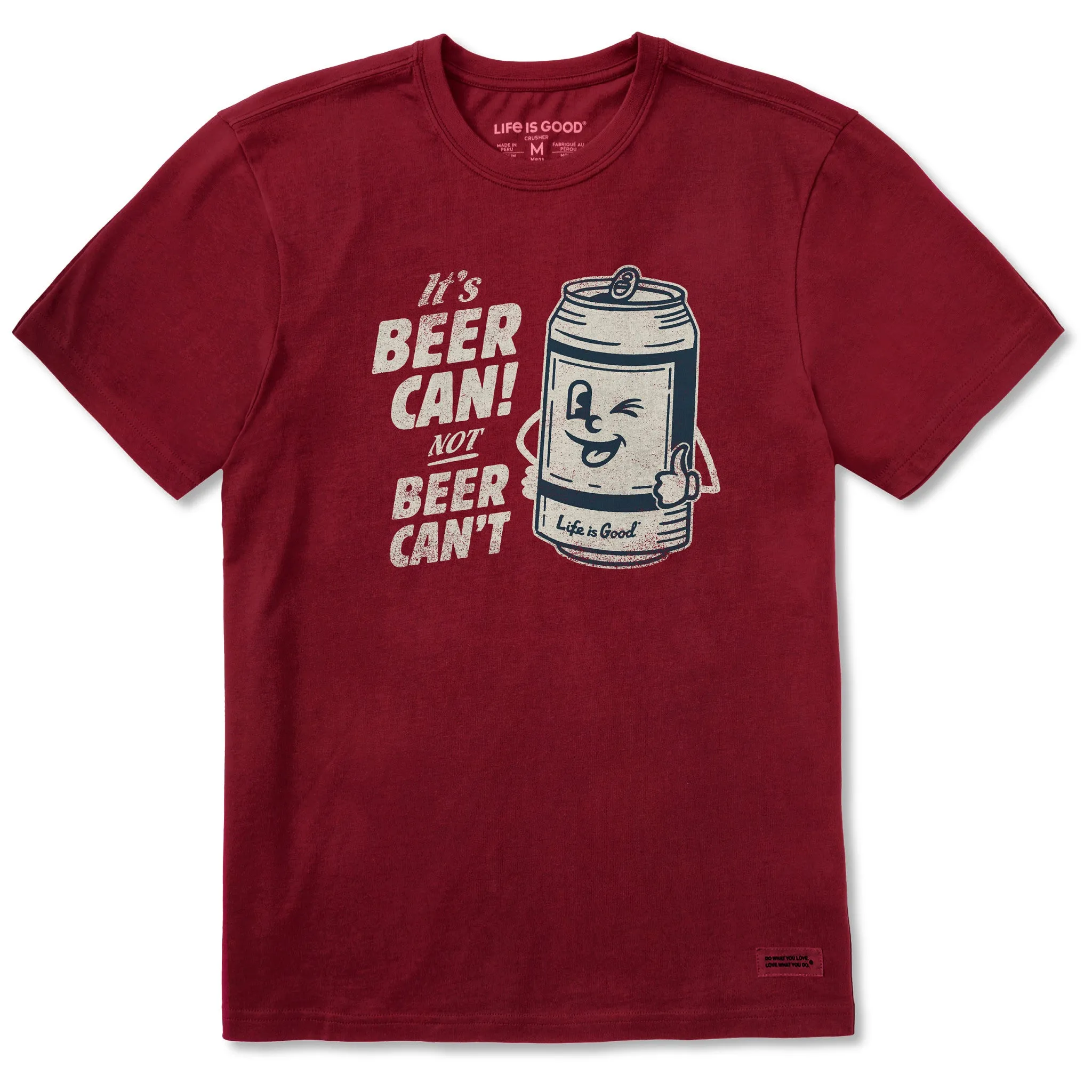 Men's Beer Can Short Sleeve Tee Life is Good