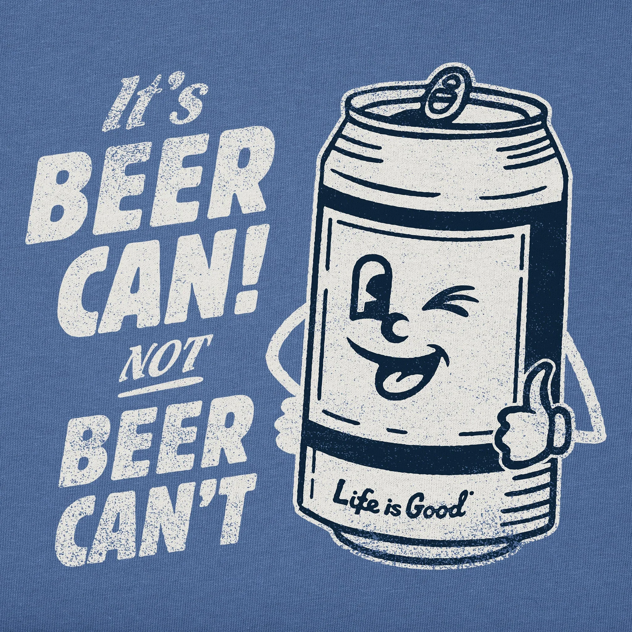 Men's Beer Can Short Sleeve Tee Life is Good