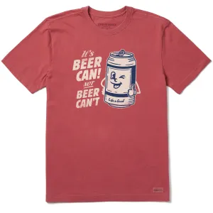 Men's Beer Can Short Sleeve Tee Life is Good