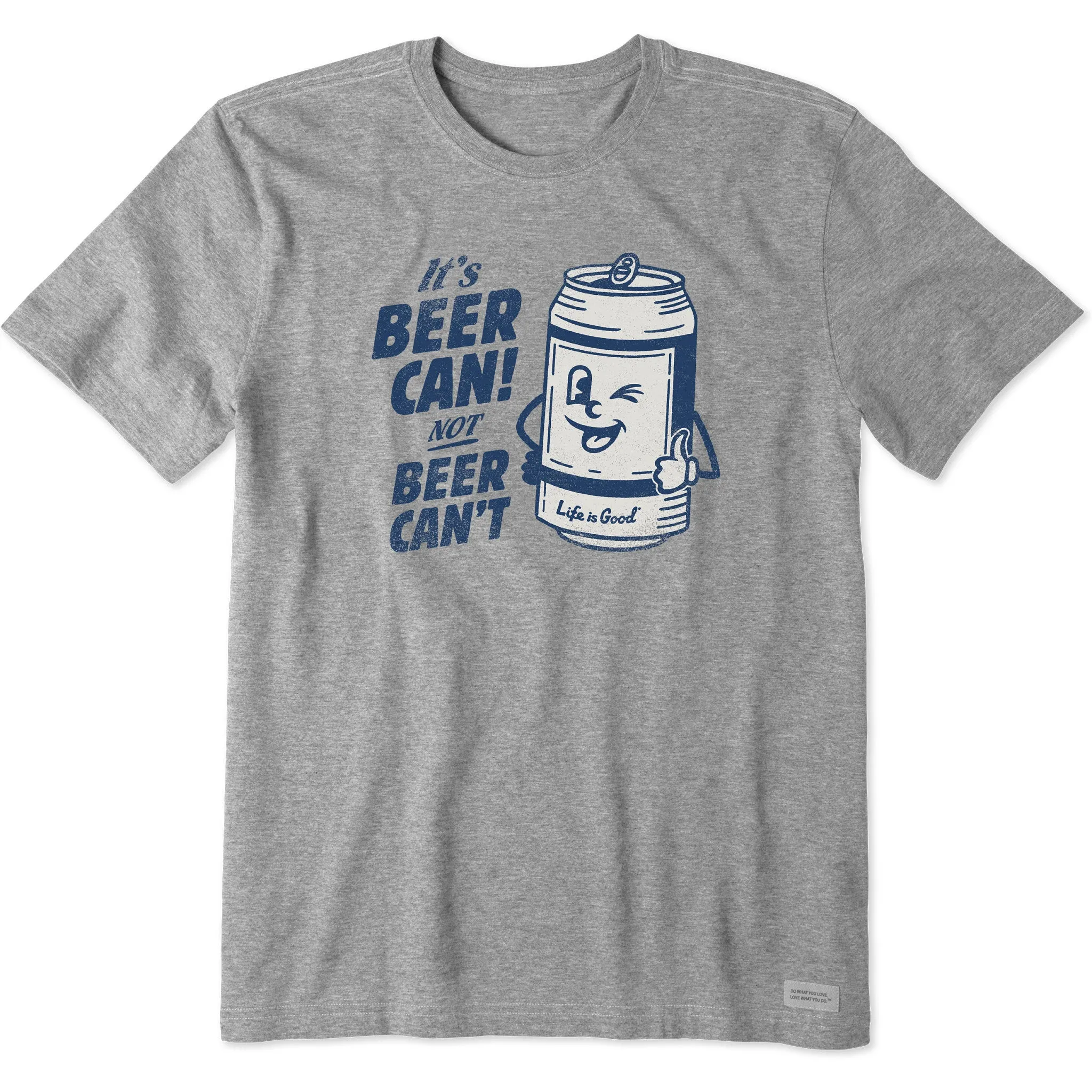 Men's Beer Can Short Sleeve Tee Life is Good