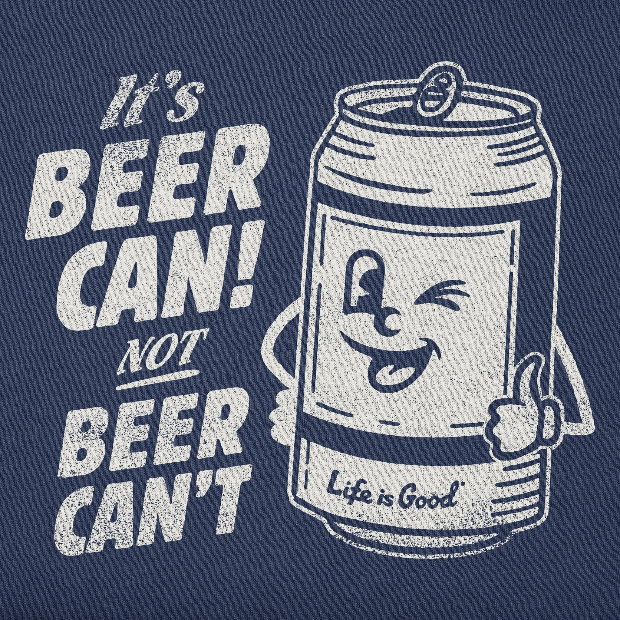 Men's Beer Can Short Sleeve Tee Life is Good