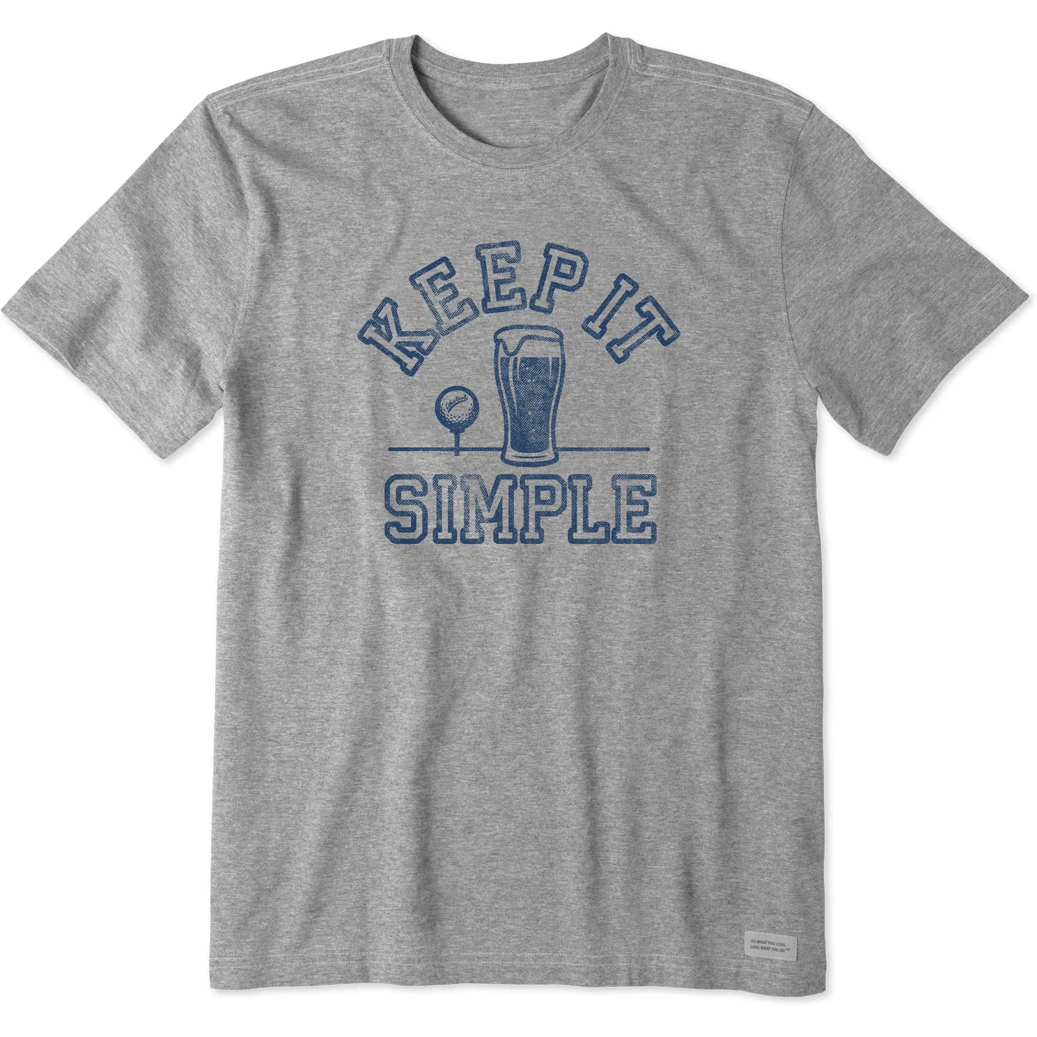 Men's Beer Golf Simple Short Sleeve Tee Life is Good