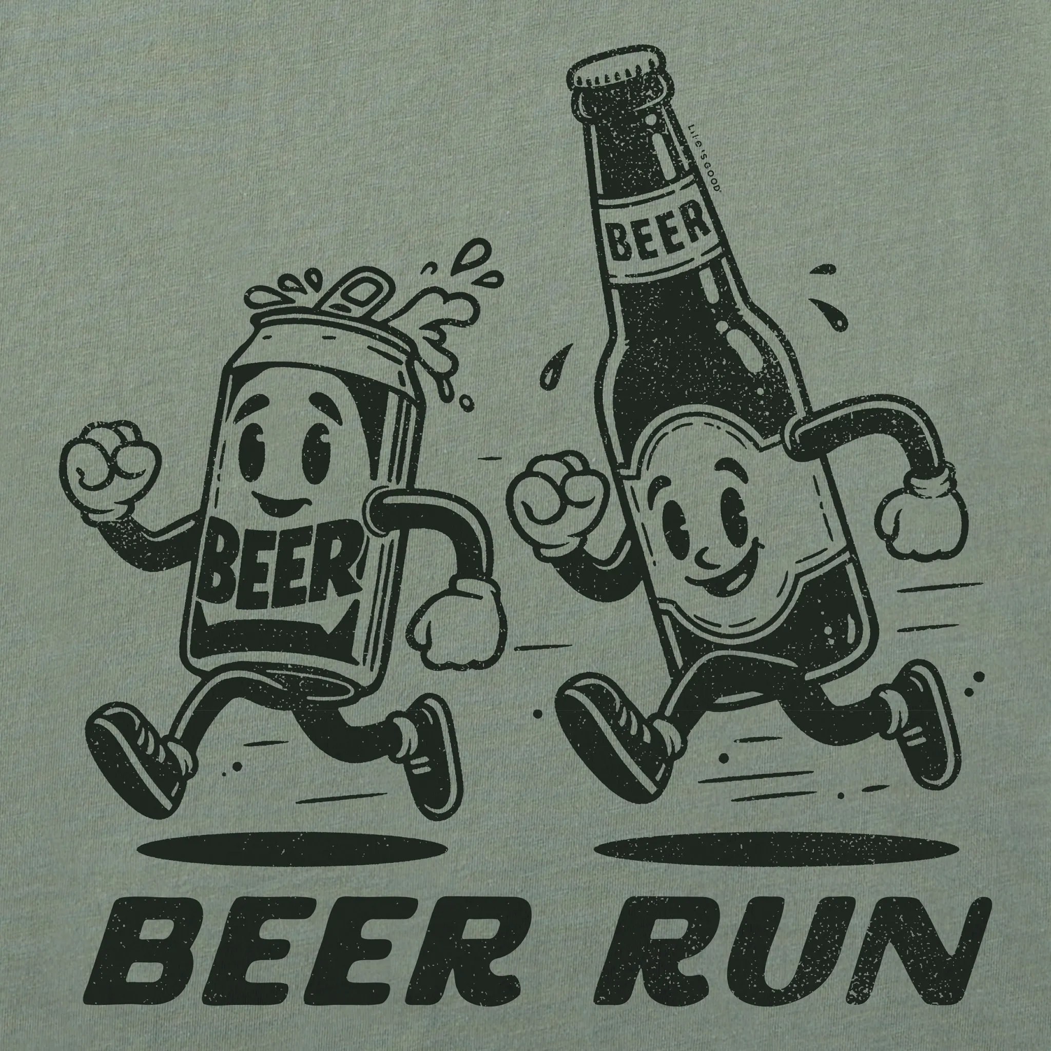 Men's Beer Run Short Sleeve Tee Life is Good