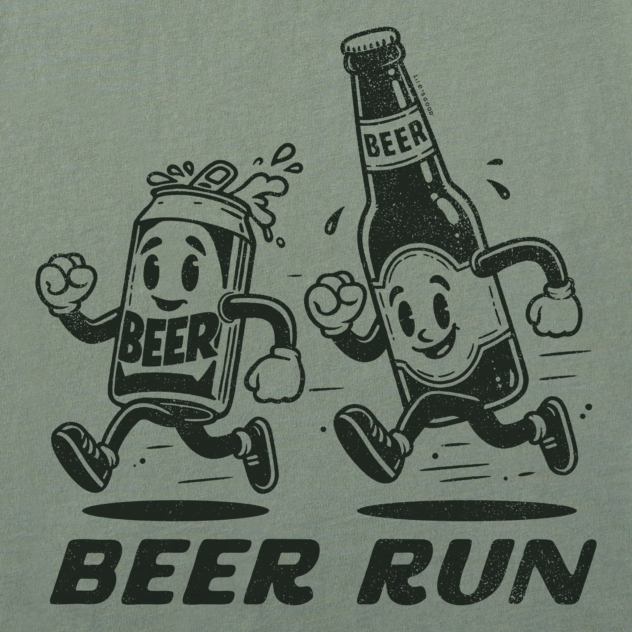 Men's Beer Run Short Sleeve Tee Life is Good