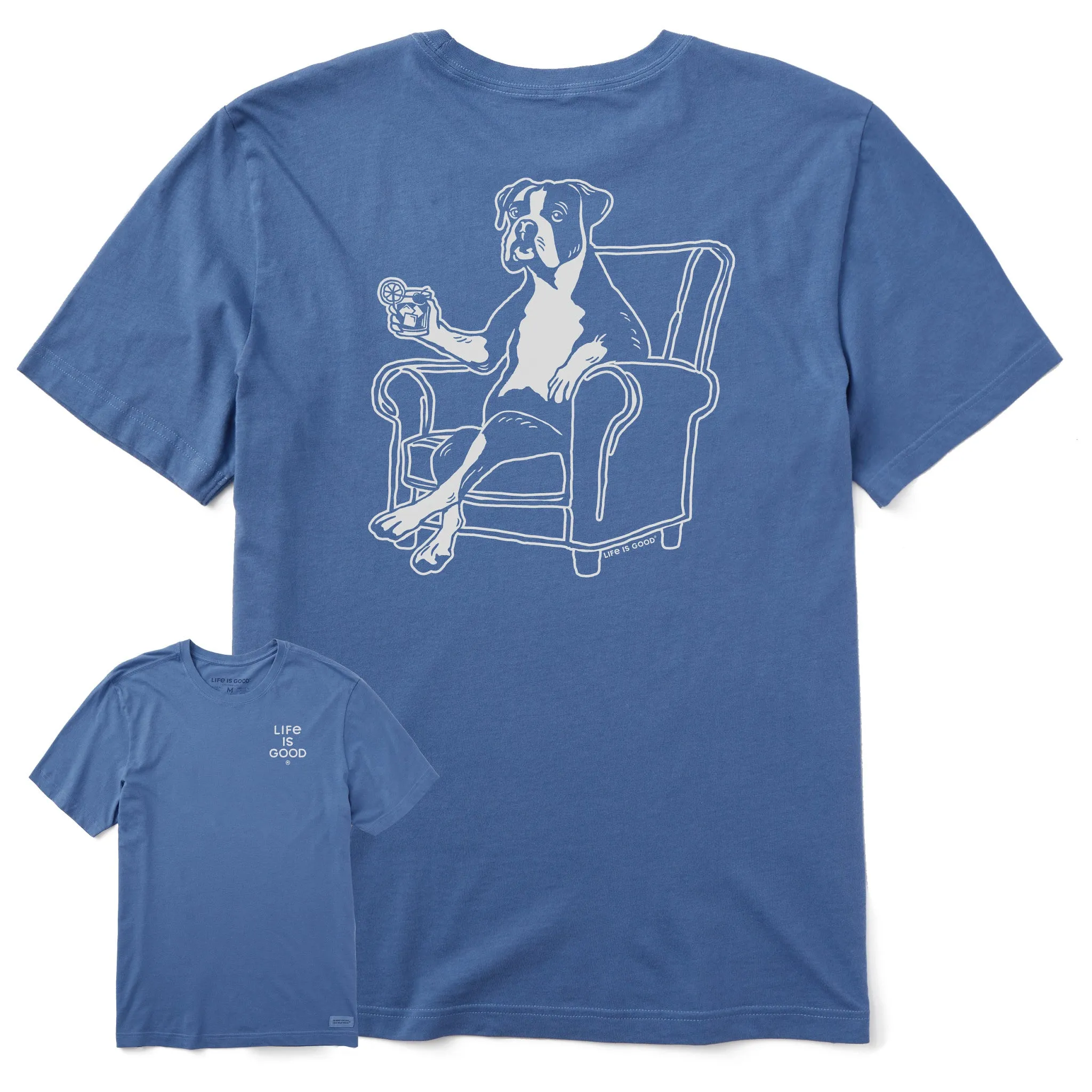 Men's Bert's Boxer w Old Fashioned Short Sleeve Crusher Tee Life is Good