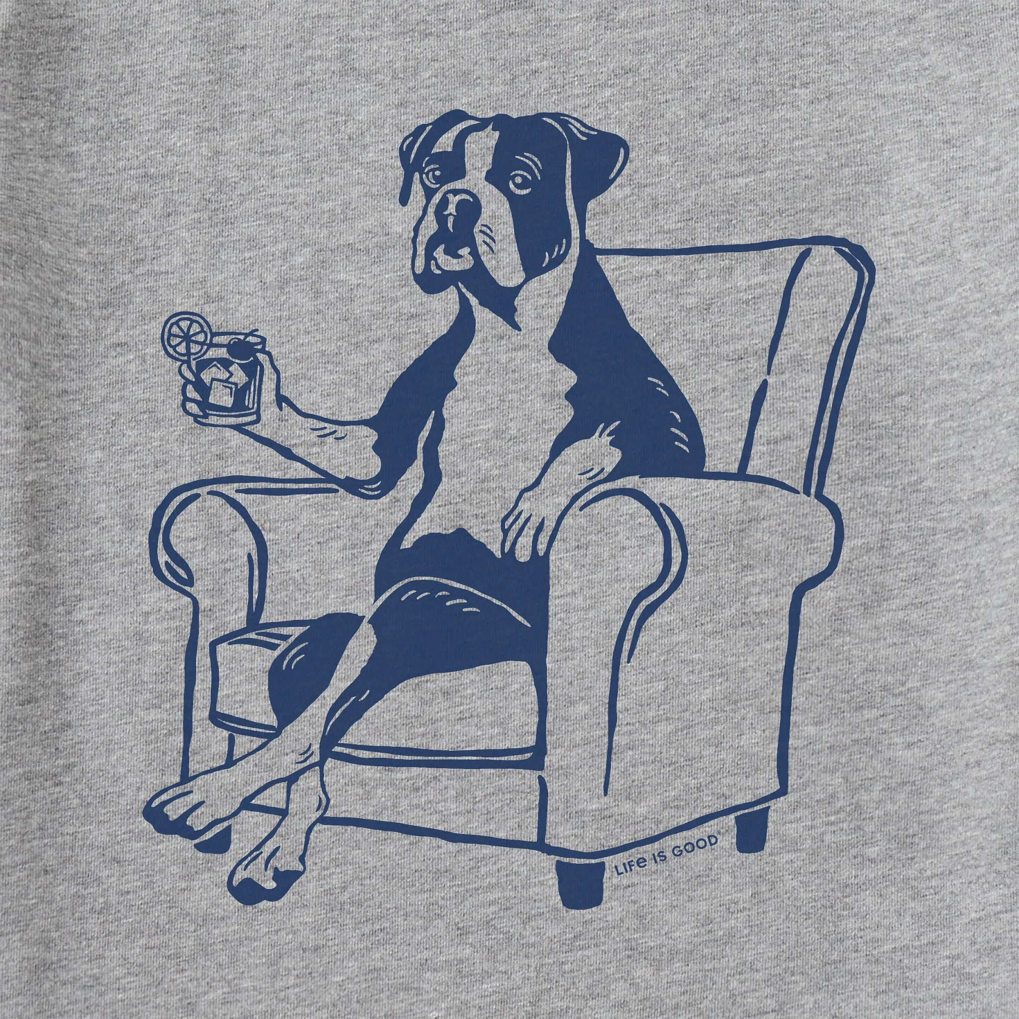 Men's Bert's Boxer w Old Fashioned Short Sleeve Crusher Tee Life is Good