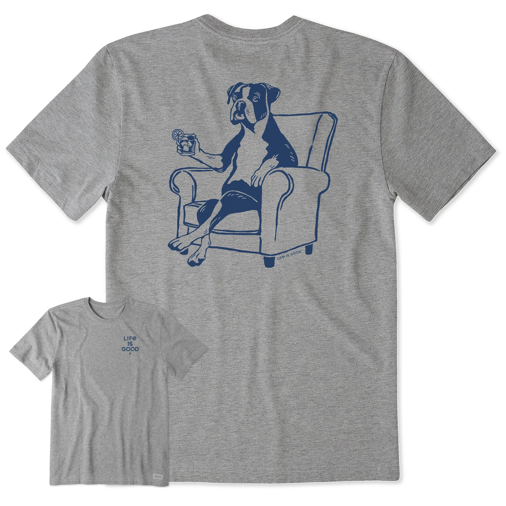 Men's Bert's Boxer w Old Fashioned Short Sleeve Crusher Tee Life is Good