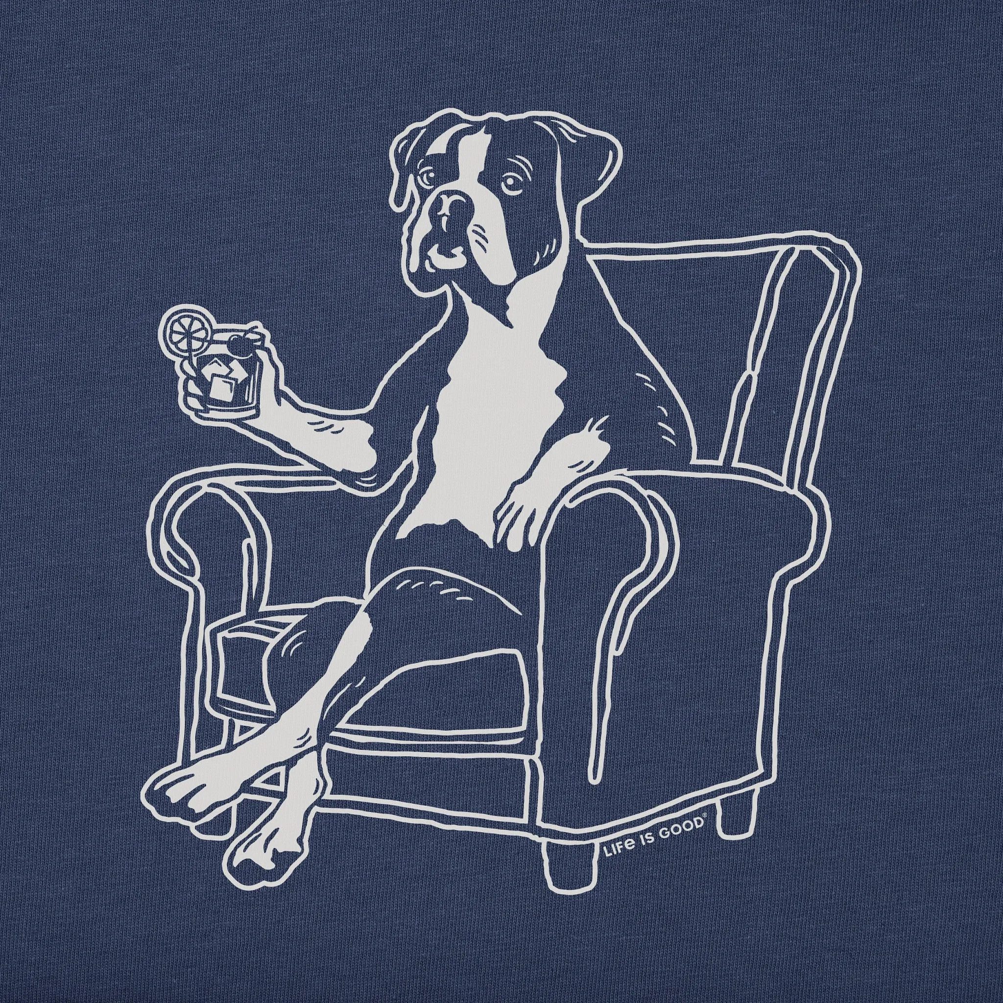 Men's Bert's Boxer w Old Fashioned Short Sleeve Crusher Tee Life is Good