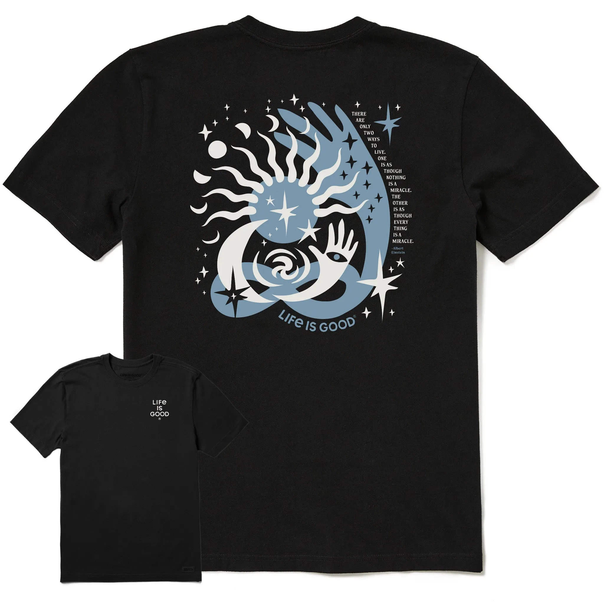 Men's Bert's Celestial Medley Short Sleeve Crusher Tee Life is Good