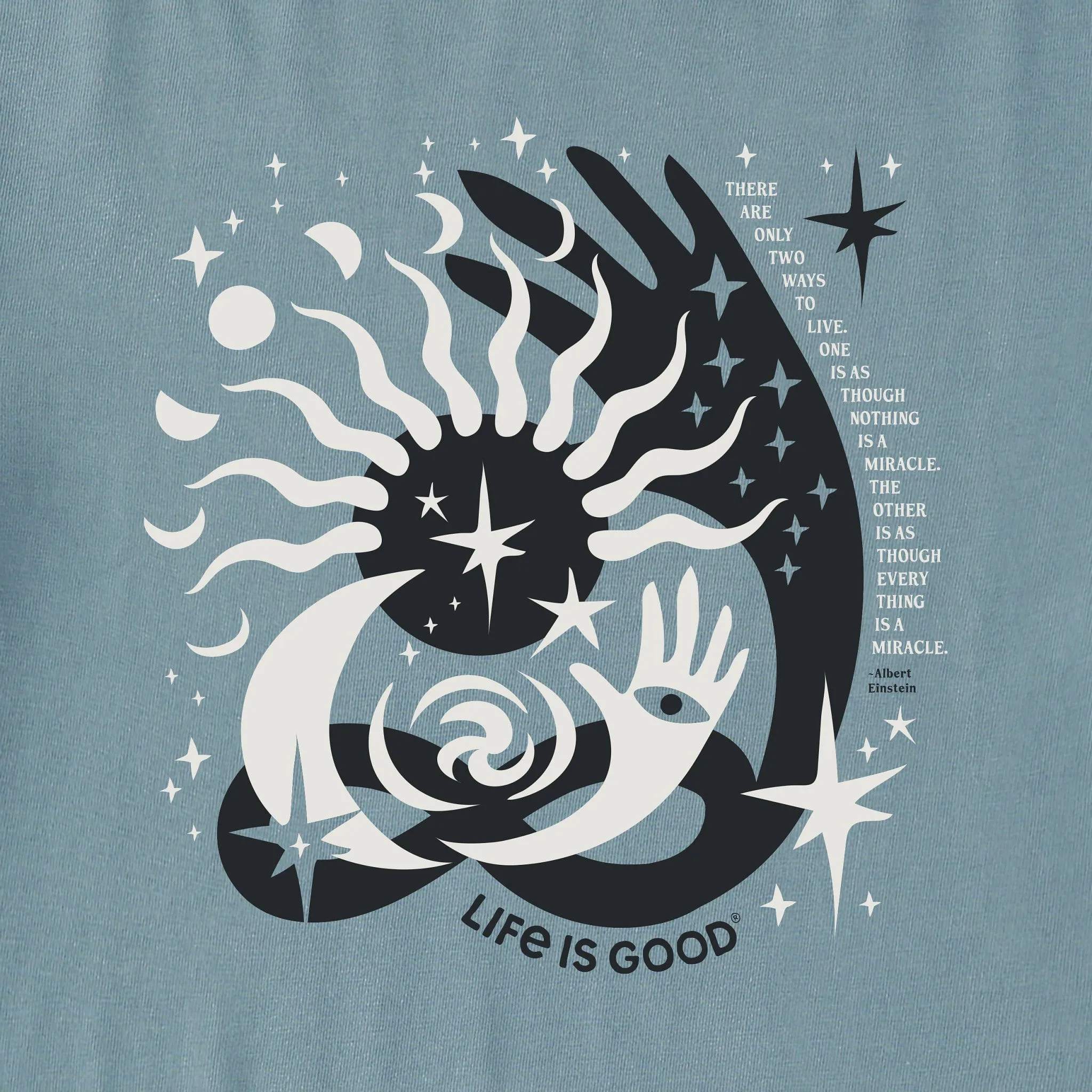 Men's Bert's Celestial Medley Short Sleeve Crusher Tee Life is Good
