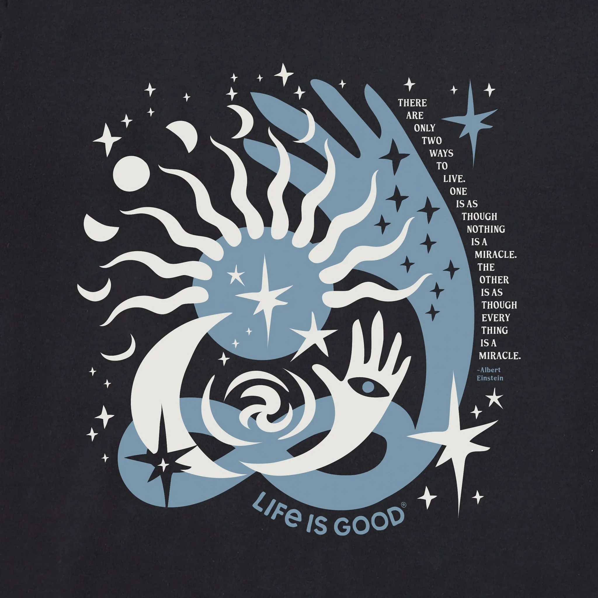 Men's Bert's Celestial Medley Short Sleeve Crusher Tee Life is Good