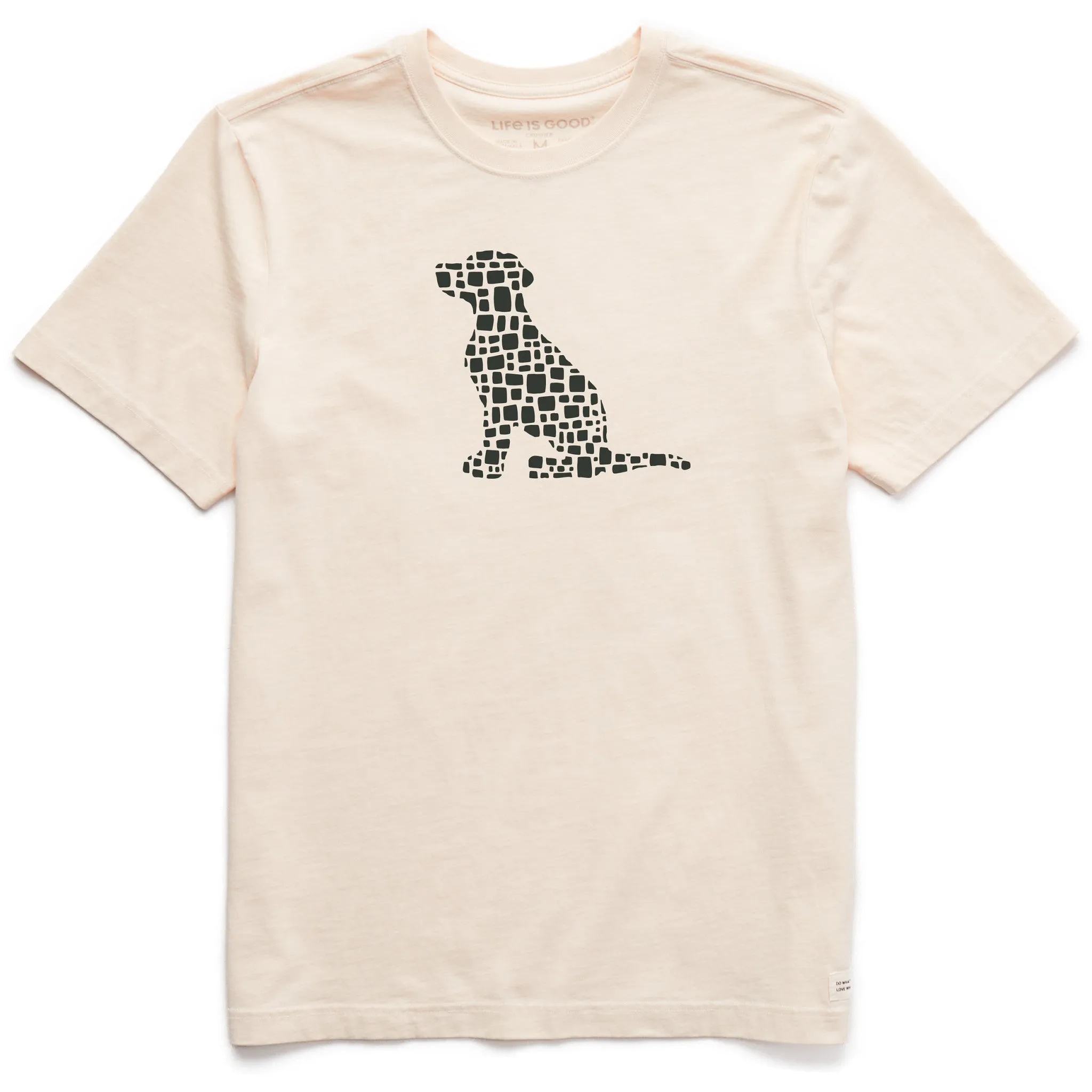 Men's Bert's Cobblestone Dog Short Sleeve Crusher Tee Life is Good