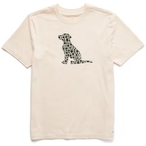Men's Bert's Cobblestone Dog Short Sleeve Crusher Tee Life is Good