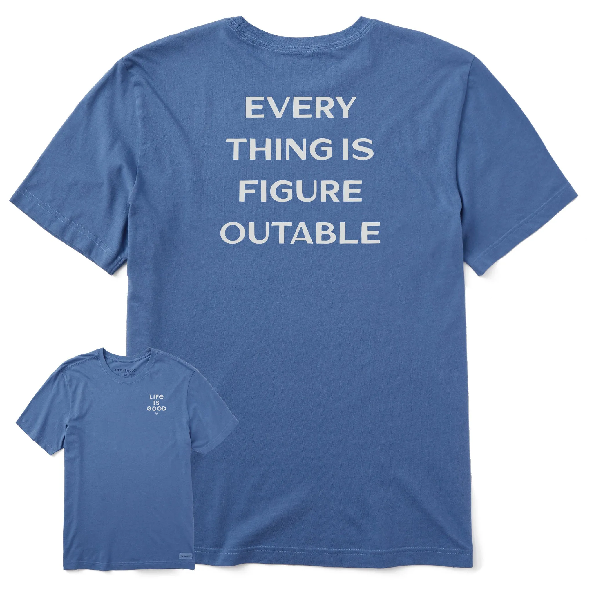 Men's Bert's Figureoutable Short Sleeve Crusher Tee Life is Good