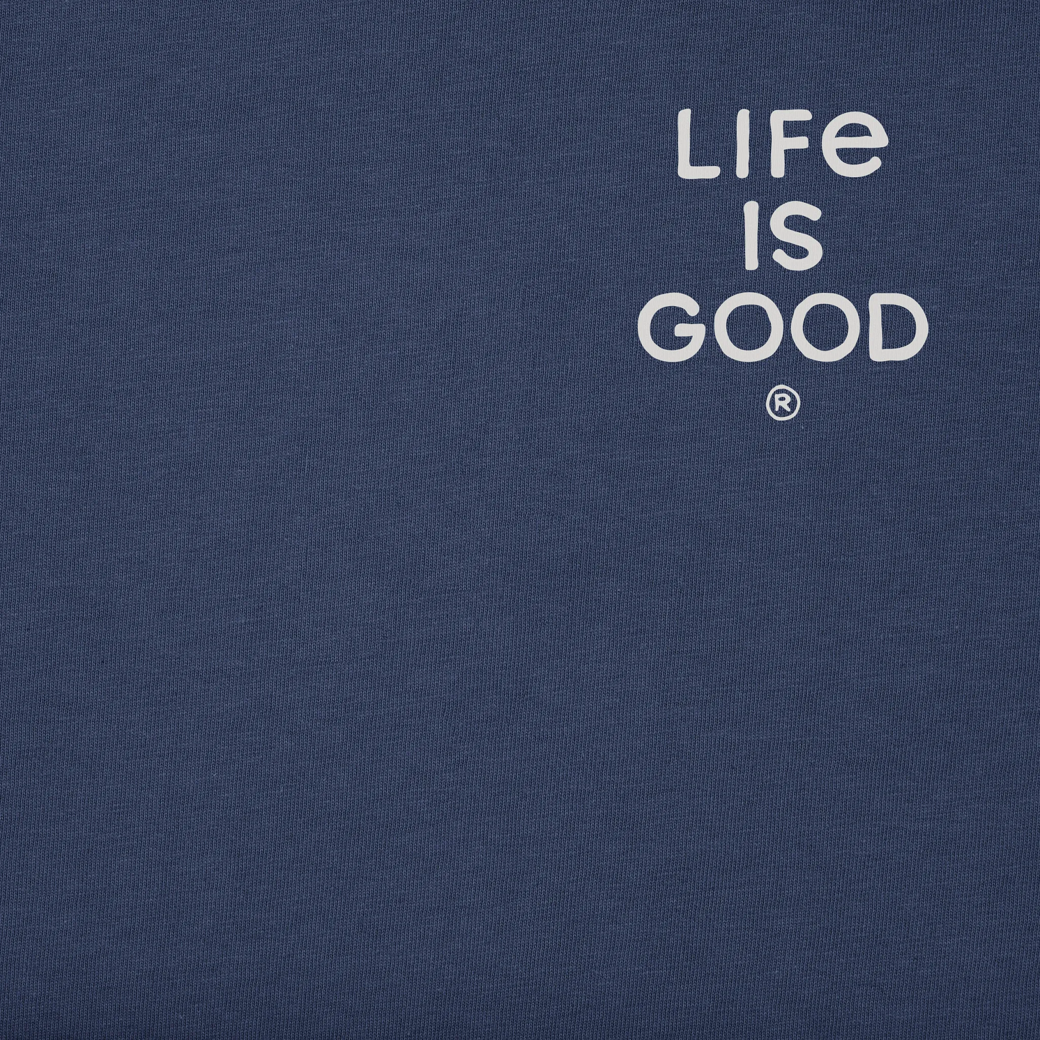 Men's Bert's Golden with Pilsner Short Sleeve Crusher Tee Life is Good