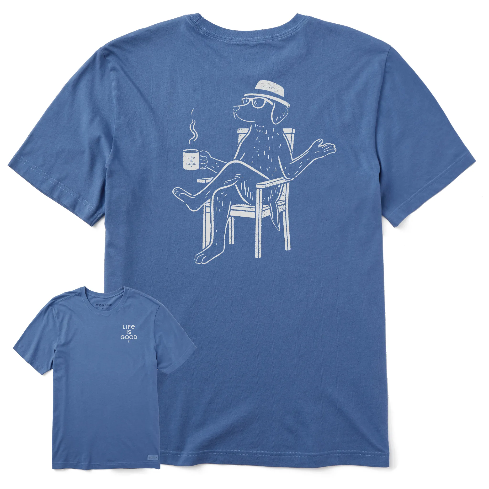 Men's Bert's Lab with Coffee Short Sleeve Crusher Tee Life is Good