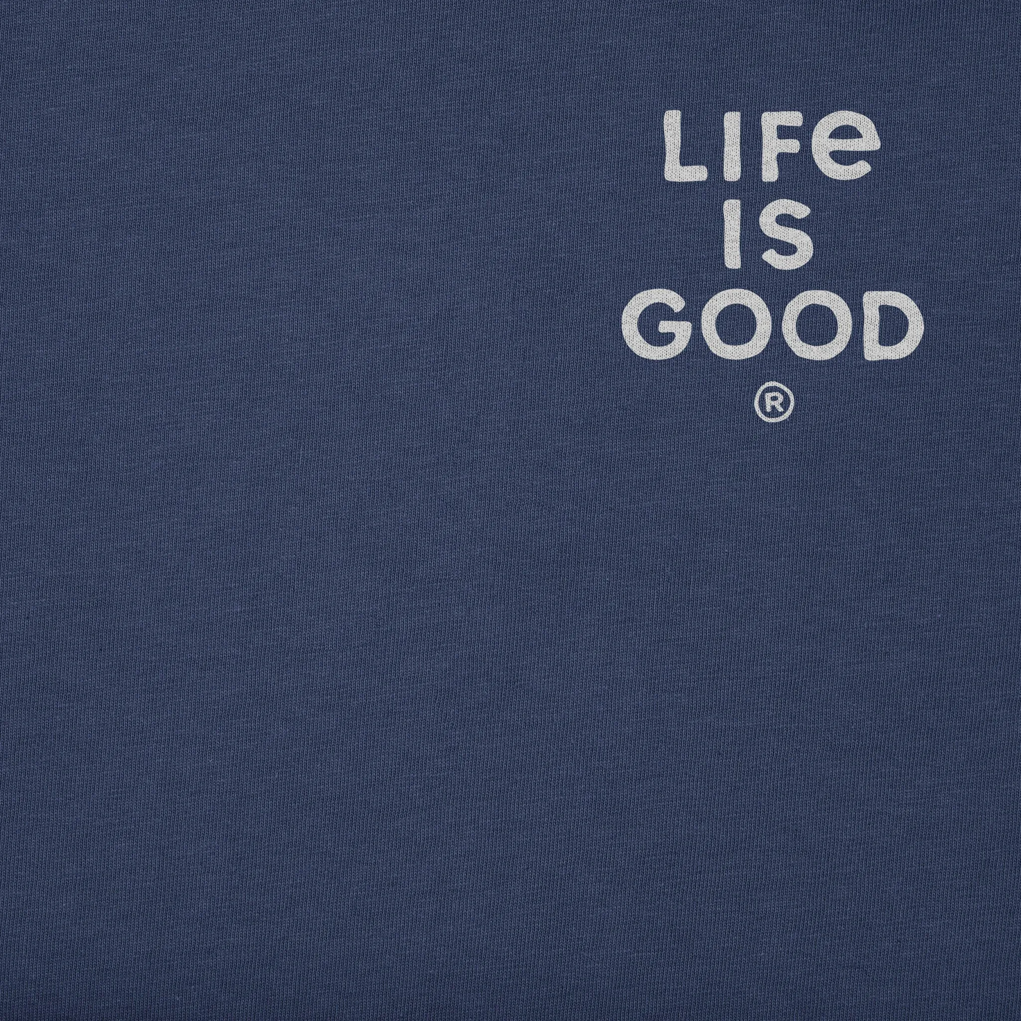 Men's Bert's Stacked LIG Short Sleeve Crusher Tee Life is Good