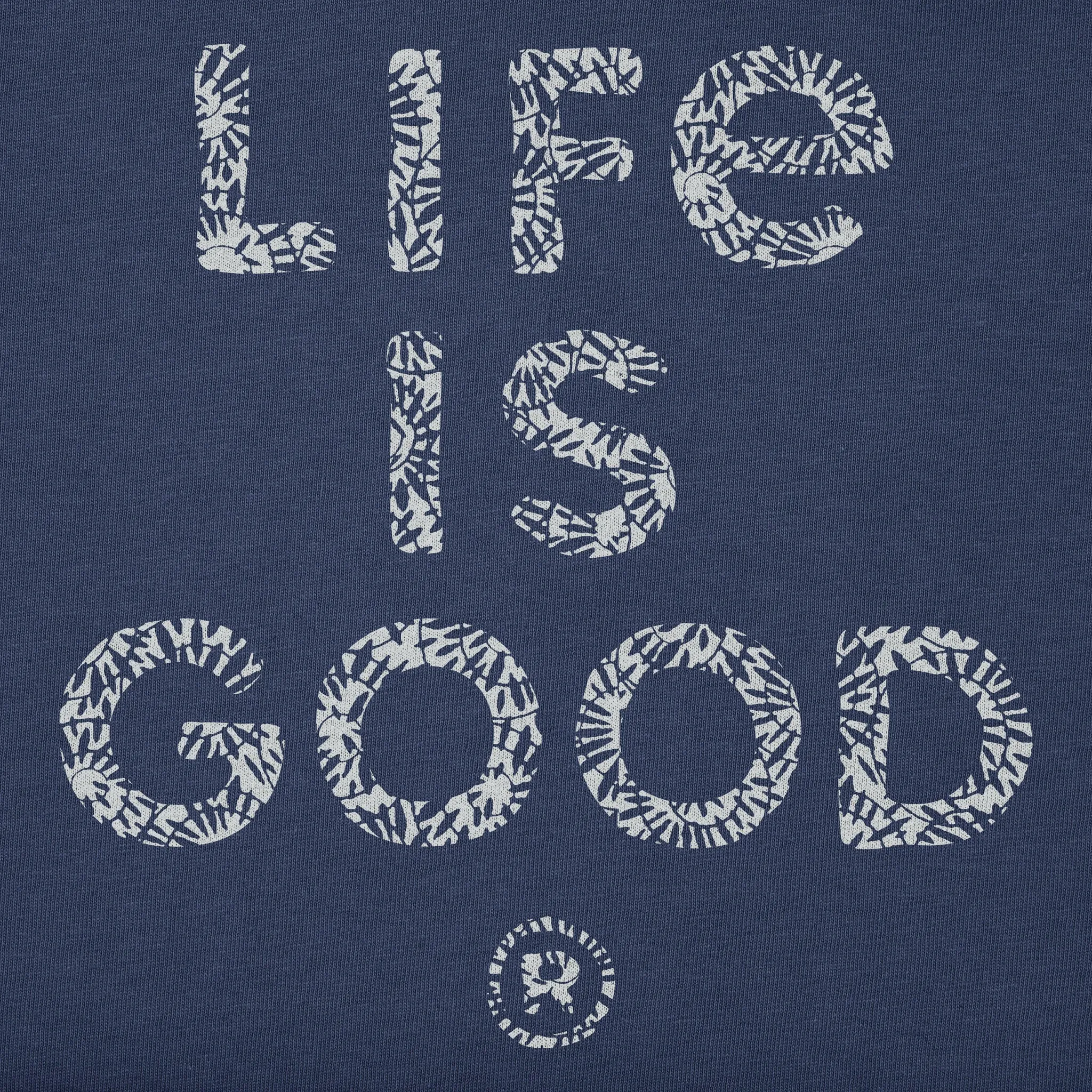 Men's Bert's Stacked Smashing LIG Short Sleeve Crusher Tee Life is Good