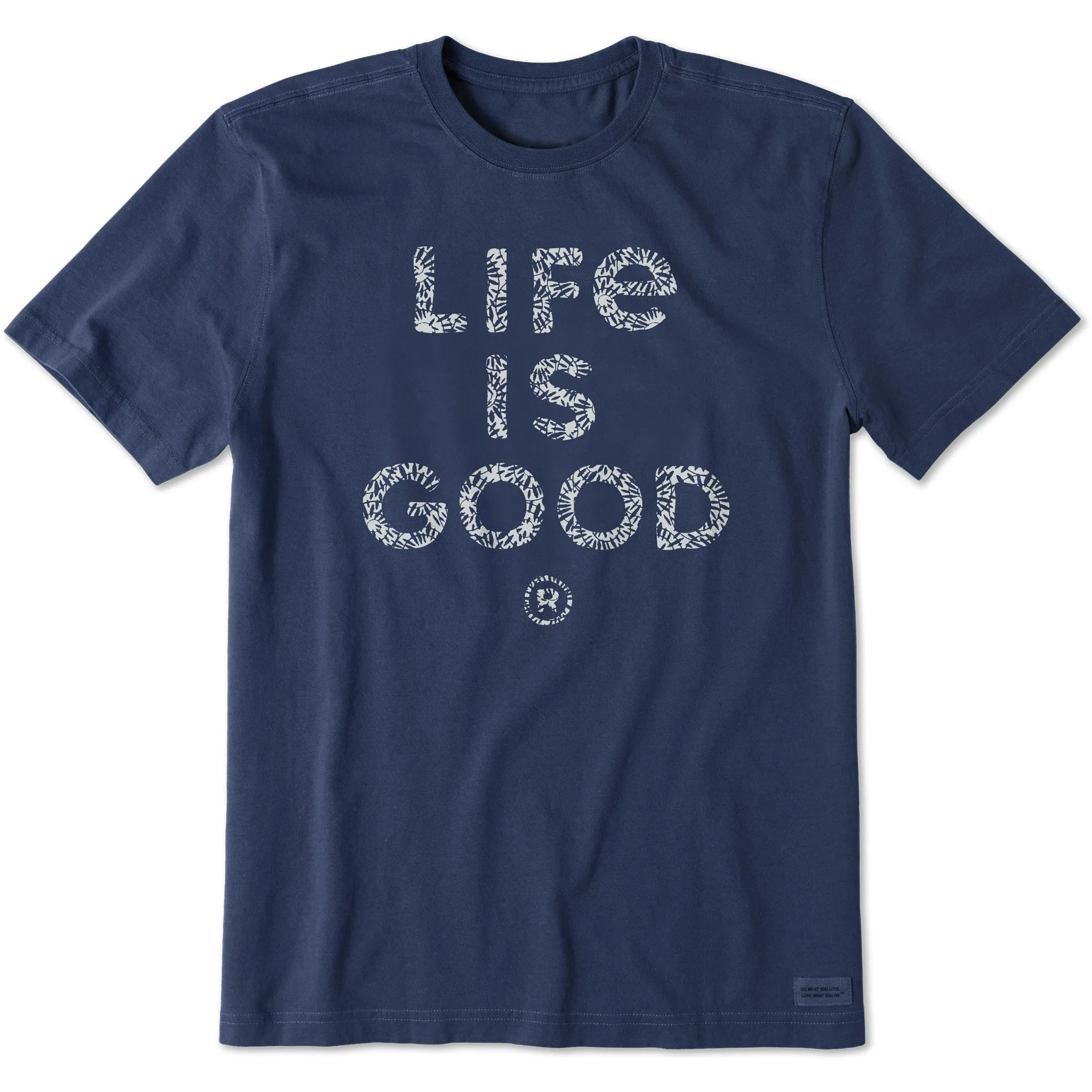 Men's Bert's Stacked Smashing LIG Short Sleeve Crusher Tee Life is Good