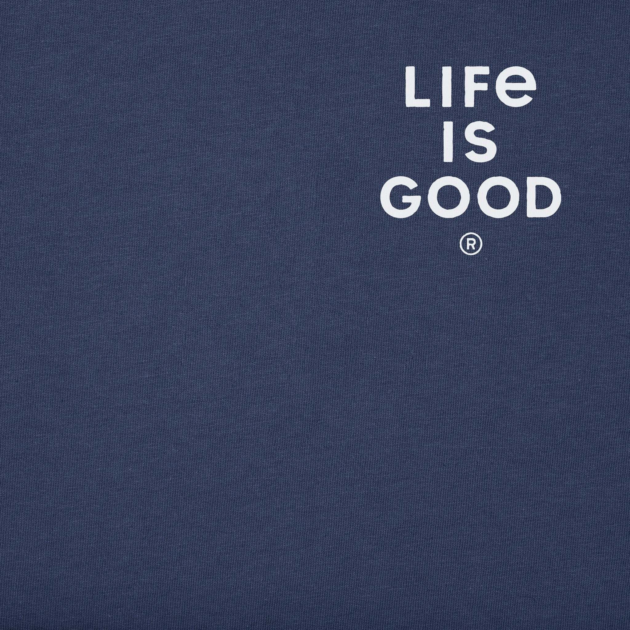 Men's Bert's USA Manifesto Short Sleeve Crusher Tee Life is Good