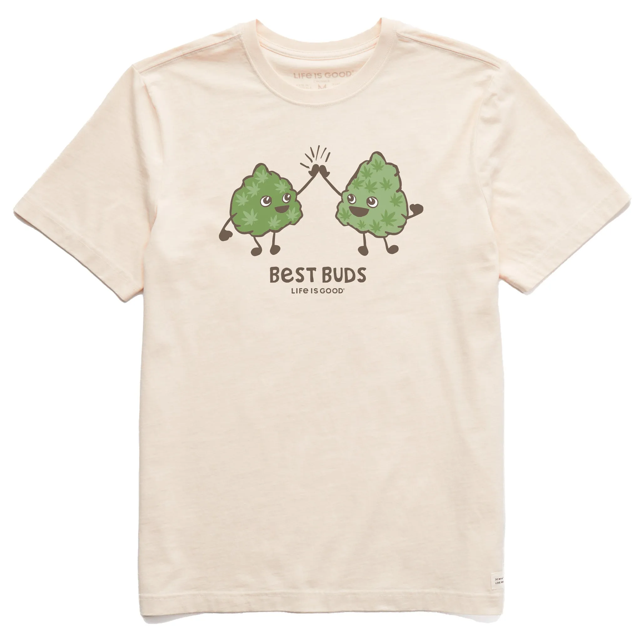 Men's Best Buds Short Sleeve Crusher Tee Life is Good