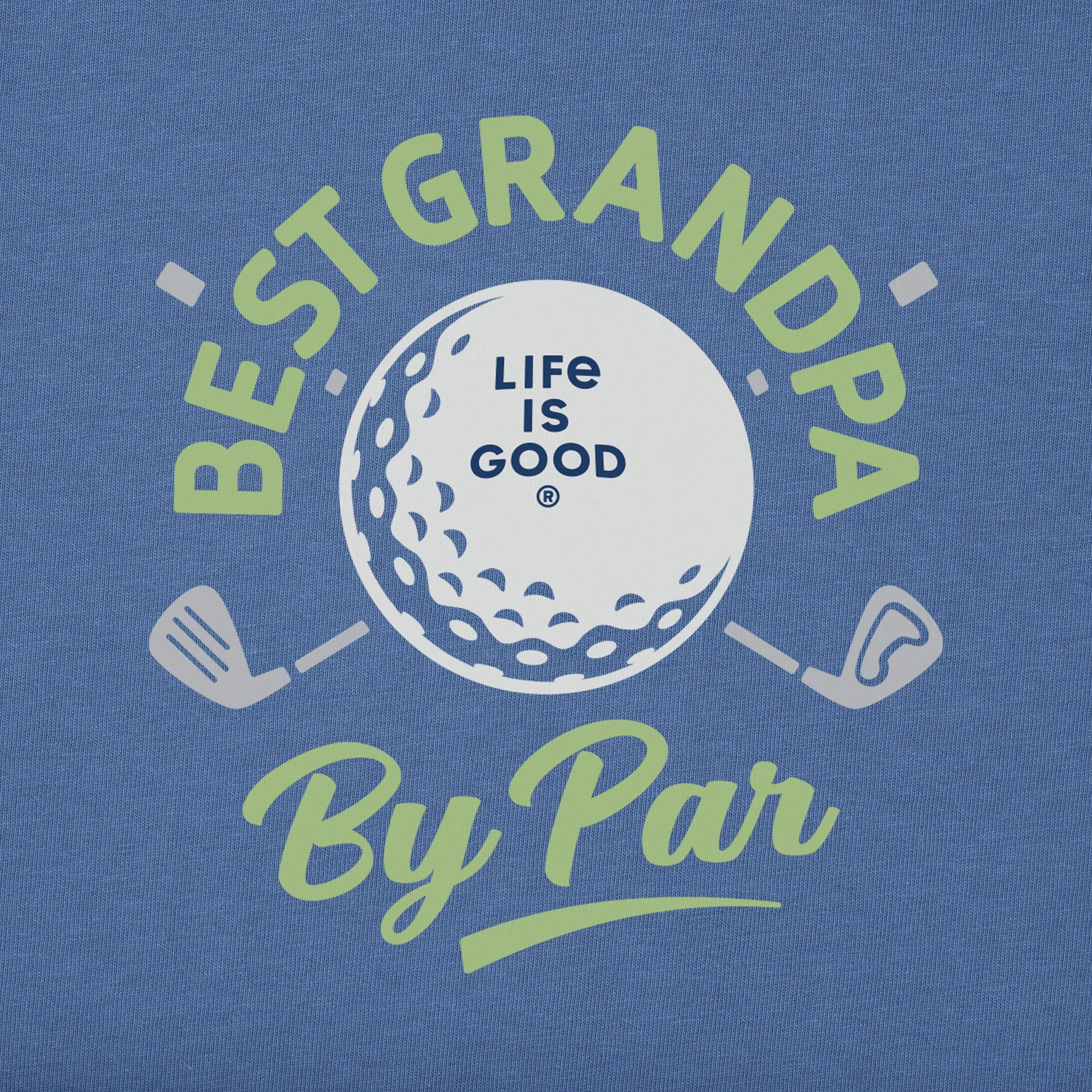 Men's Best Grandpa by Par Golf Short Sleeve Tee Life is Good