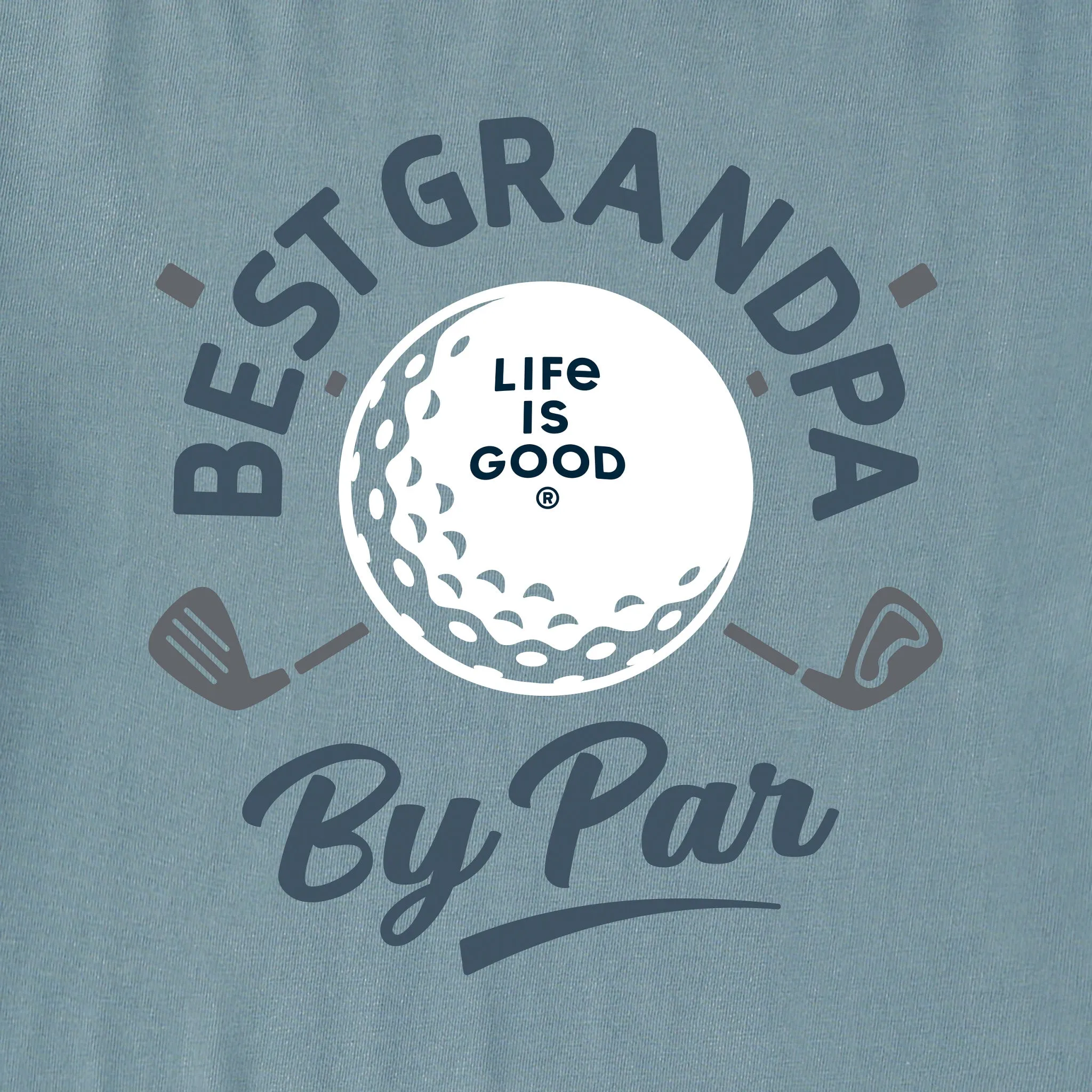 Men's Best Grandpa by Par Golf Short Sleeve Tee Life is Good