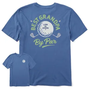 Men's Best Grandpa by Par Golf Short Sleeve Tee Life is Good