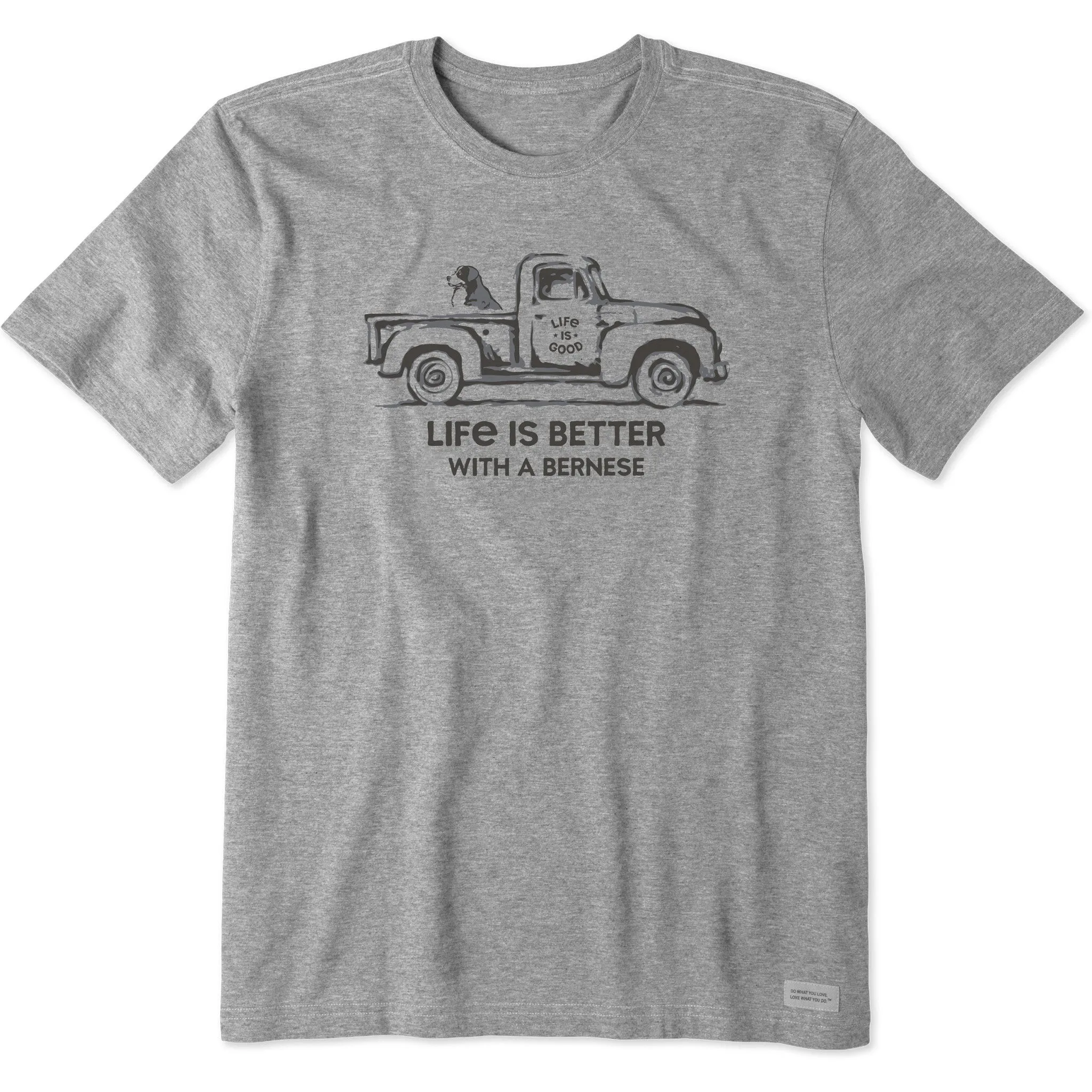 Men's Better with a Bernese Truck Short Sleeve Tee Life is Good