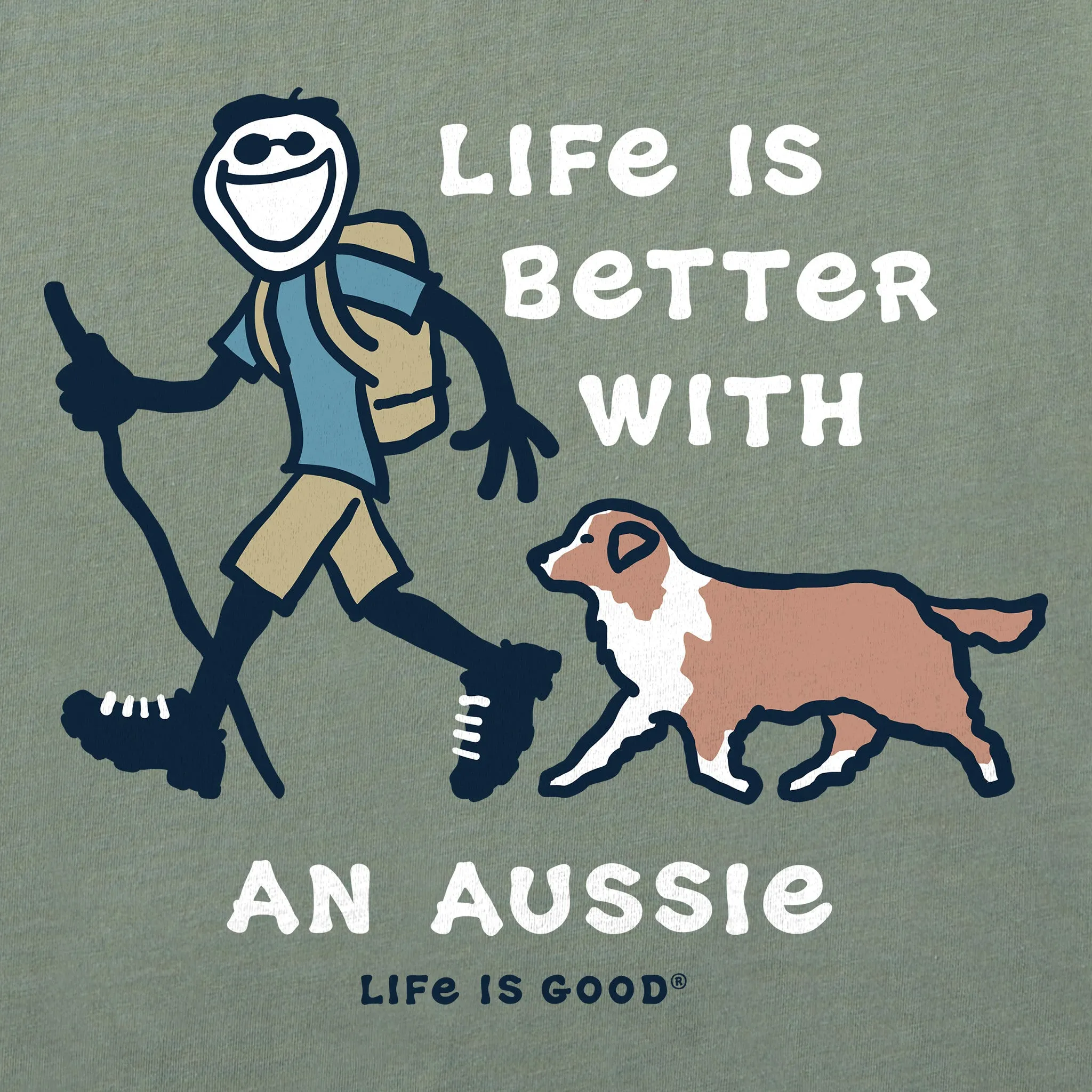 Men's Better With an Aussie Jake Short Sleeve Tee Life is Good