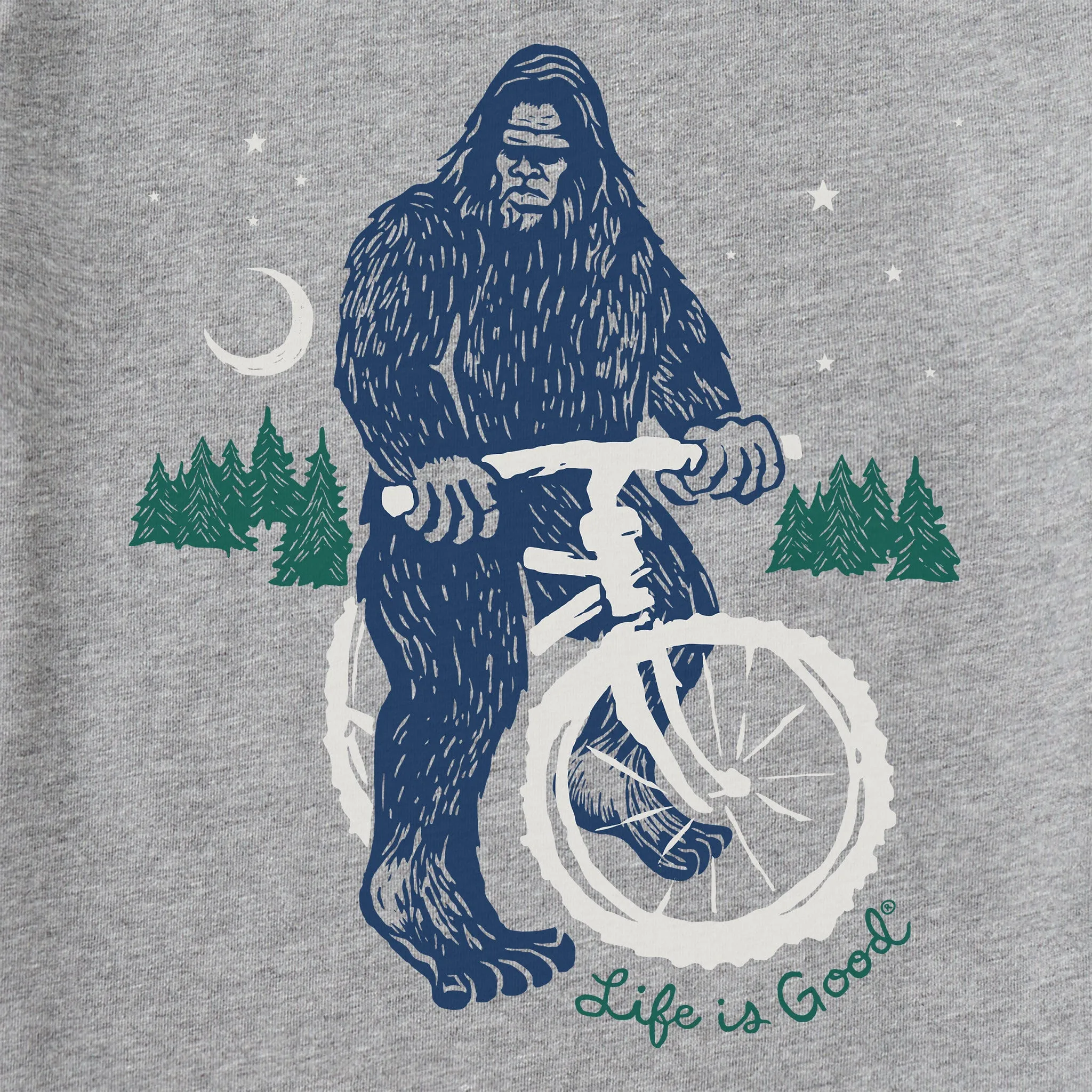 Men's Big Foot Bike Short Sleeve Tee Life is Good