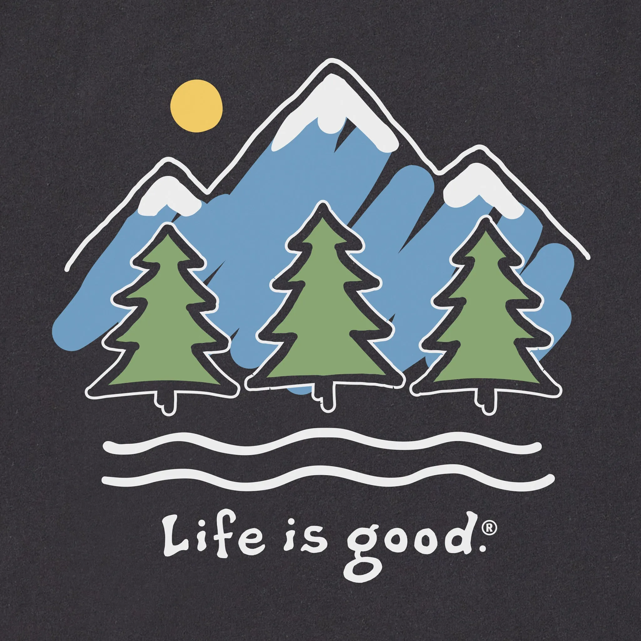 Men's Big Mountains Long Sleeve Tee Life is Good