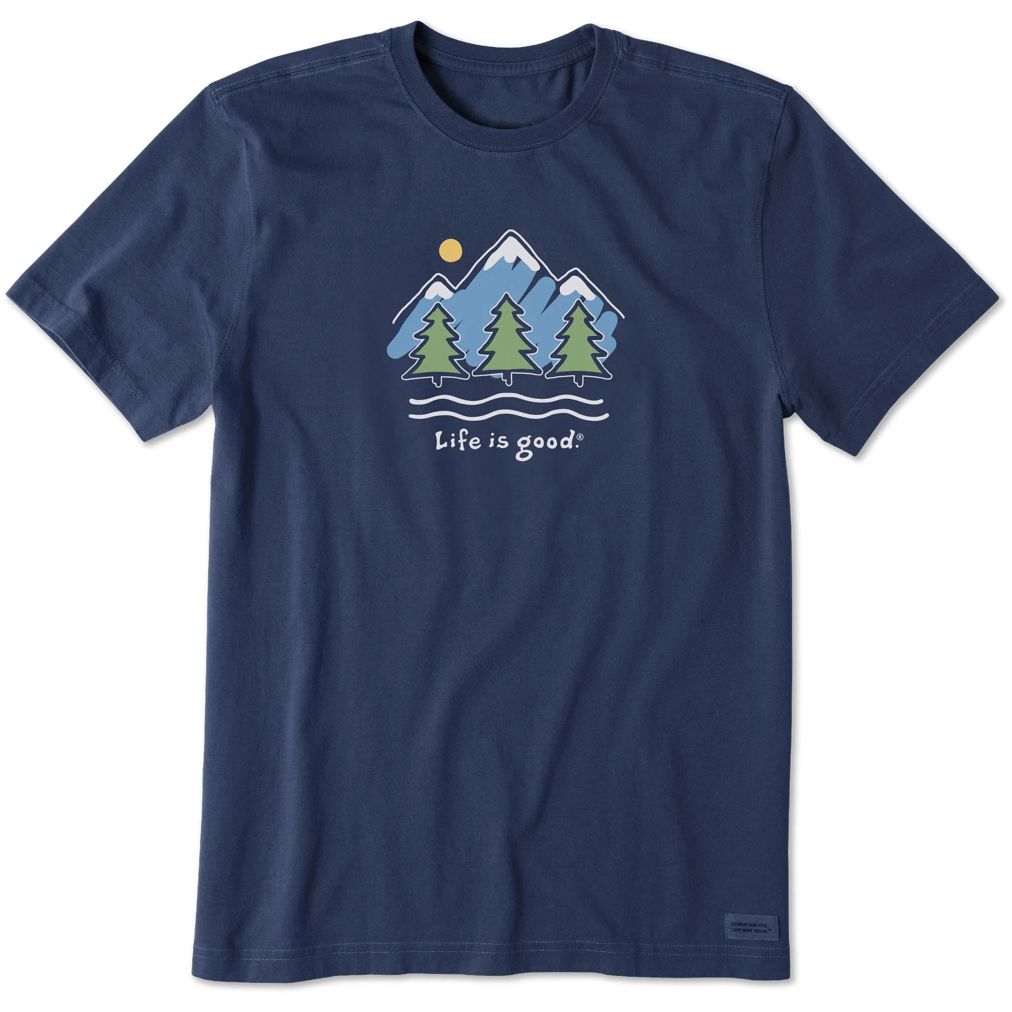 Men's Big Mountains Short Sleeve Crusher Tee Life is Good