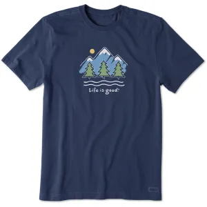 Men's Big Mountains Short Sleeve Crusher Tee Life is Good