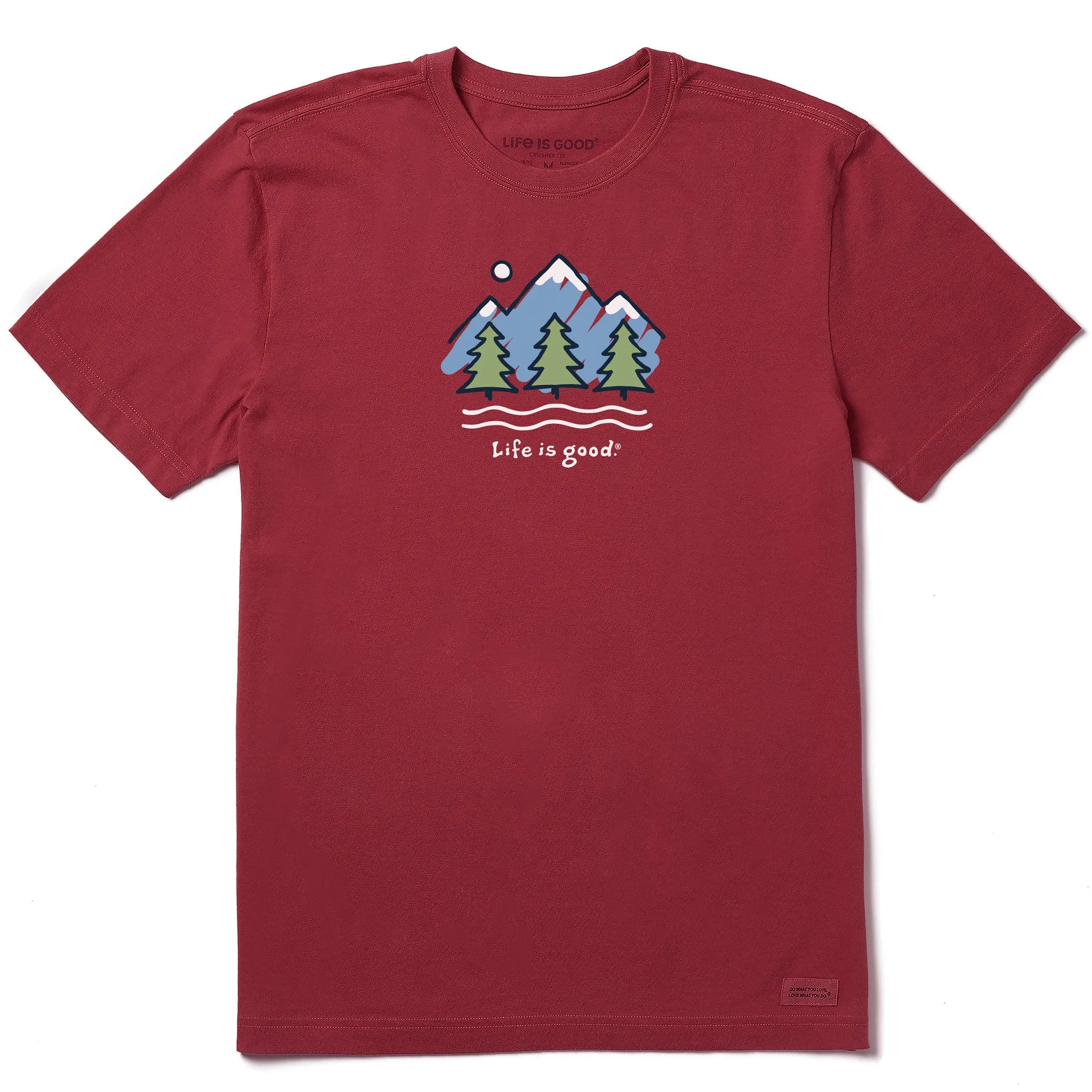 Men's Big Mountains Short Sleeve Crusher Tee Life is Good