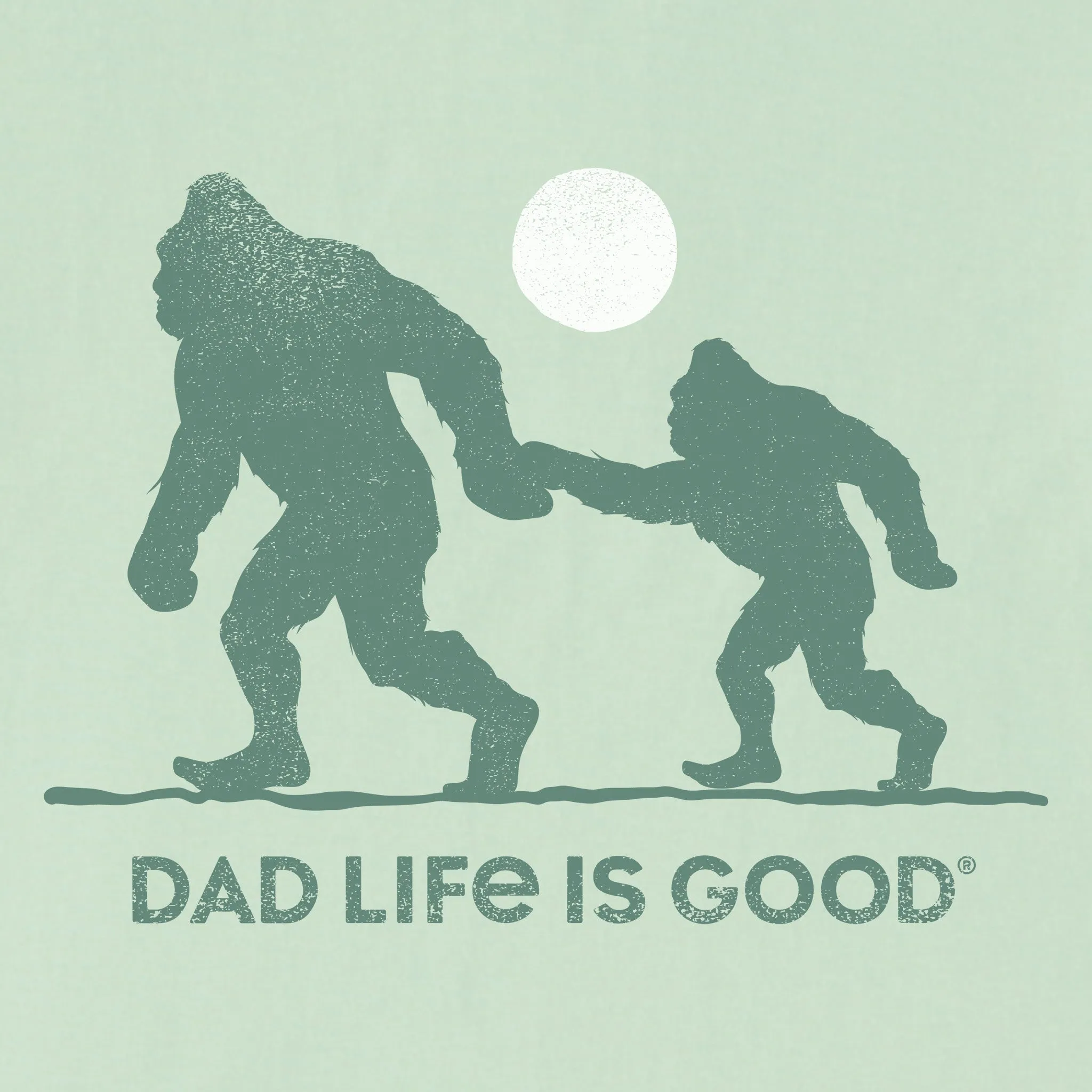 Men's Bigfoot Dad Life is Good Short Sleeve Tee Life is Good