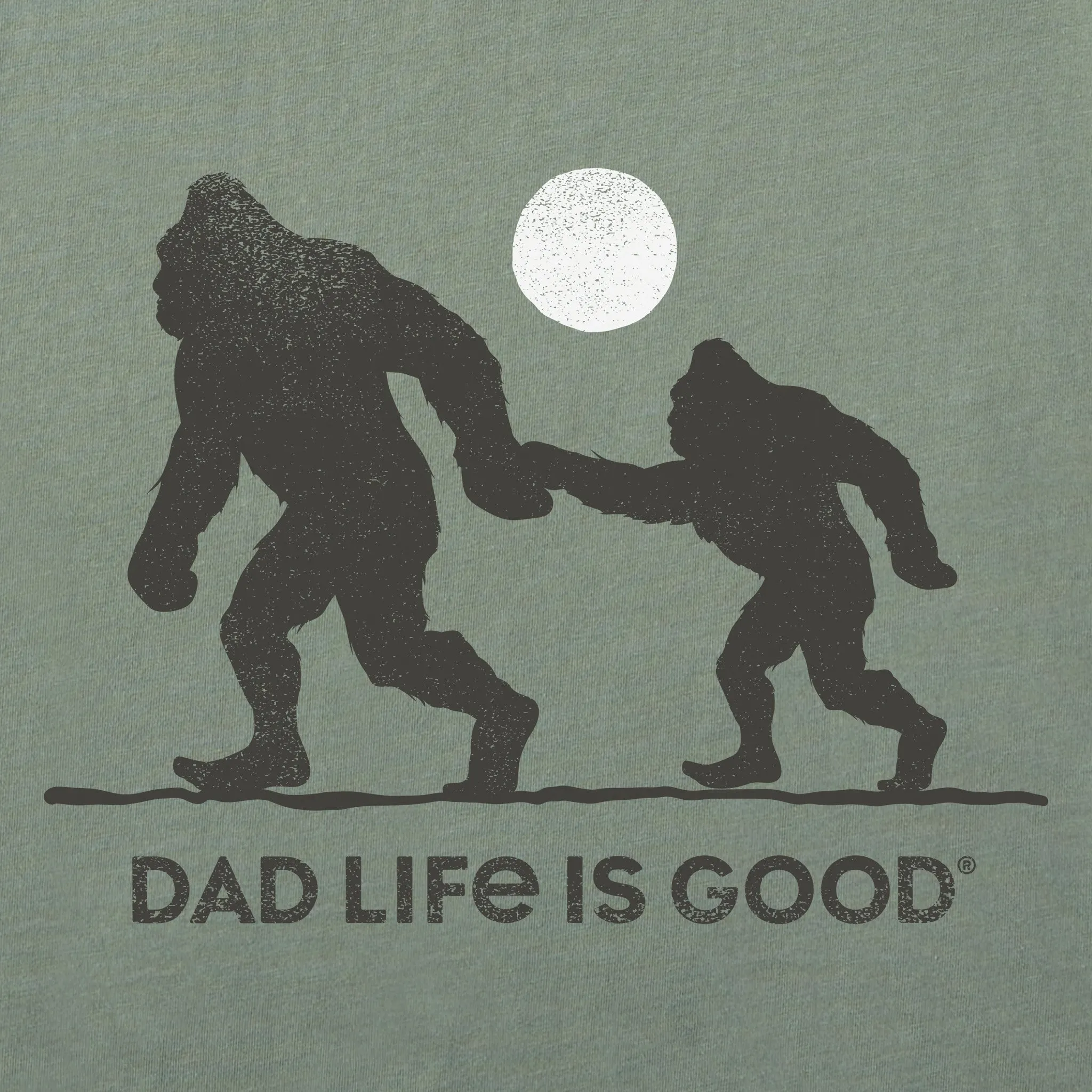 Men's Bigfoot Dad Life is Good Short Sleeve Tee Life is Good