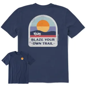 Men's Blaze Your Own Trail Short Sleeve Crusher Tee Life is Good