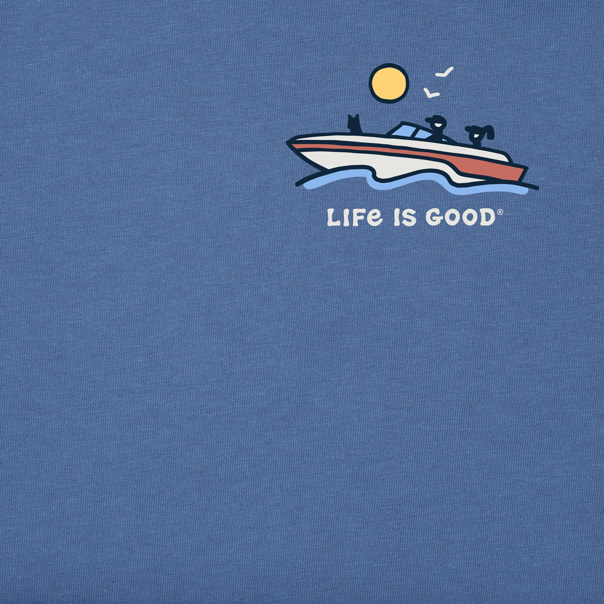 Men's Boat Life Short Sleeve Crusher Tee Life is Good