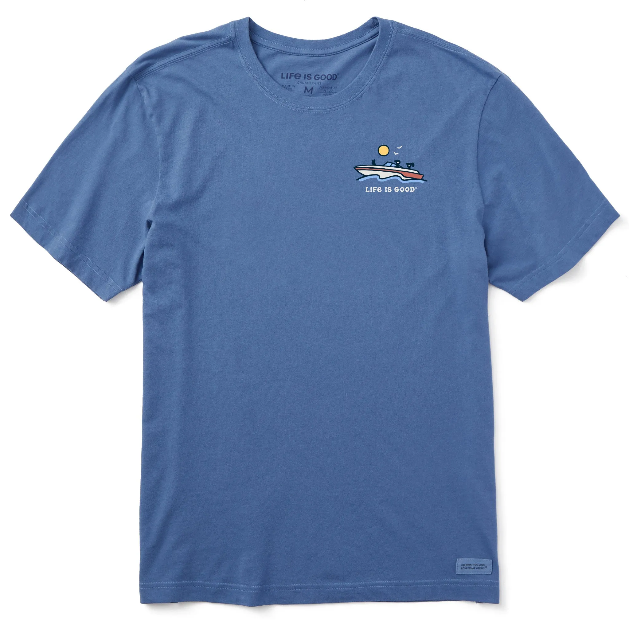 Men's Boat Life Short Sleeve Crusher Tee Life is Good